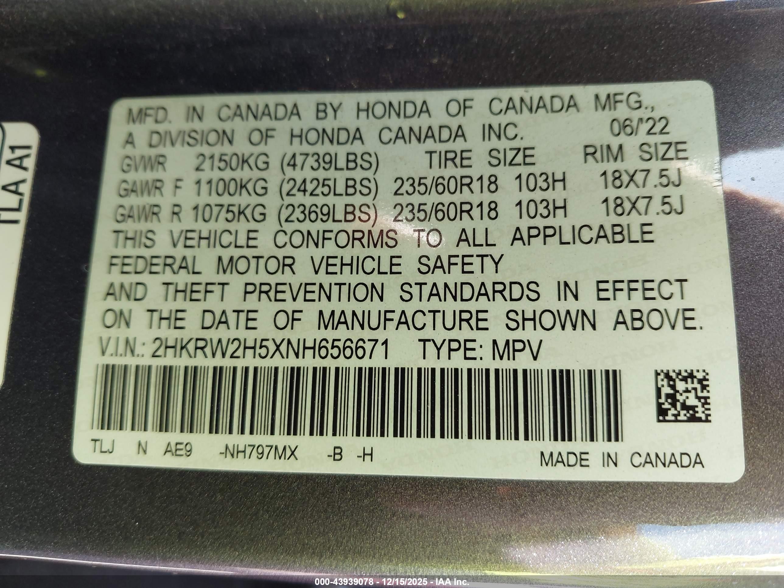 HONDA CR-V image 9
