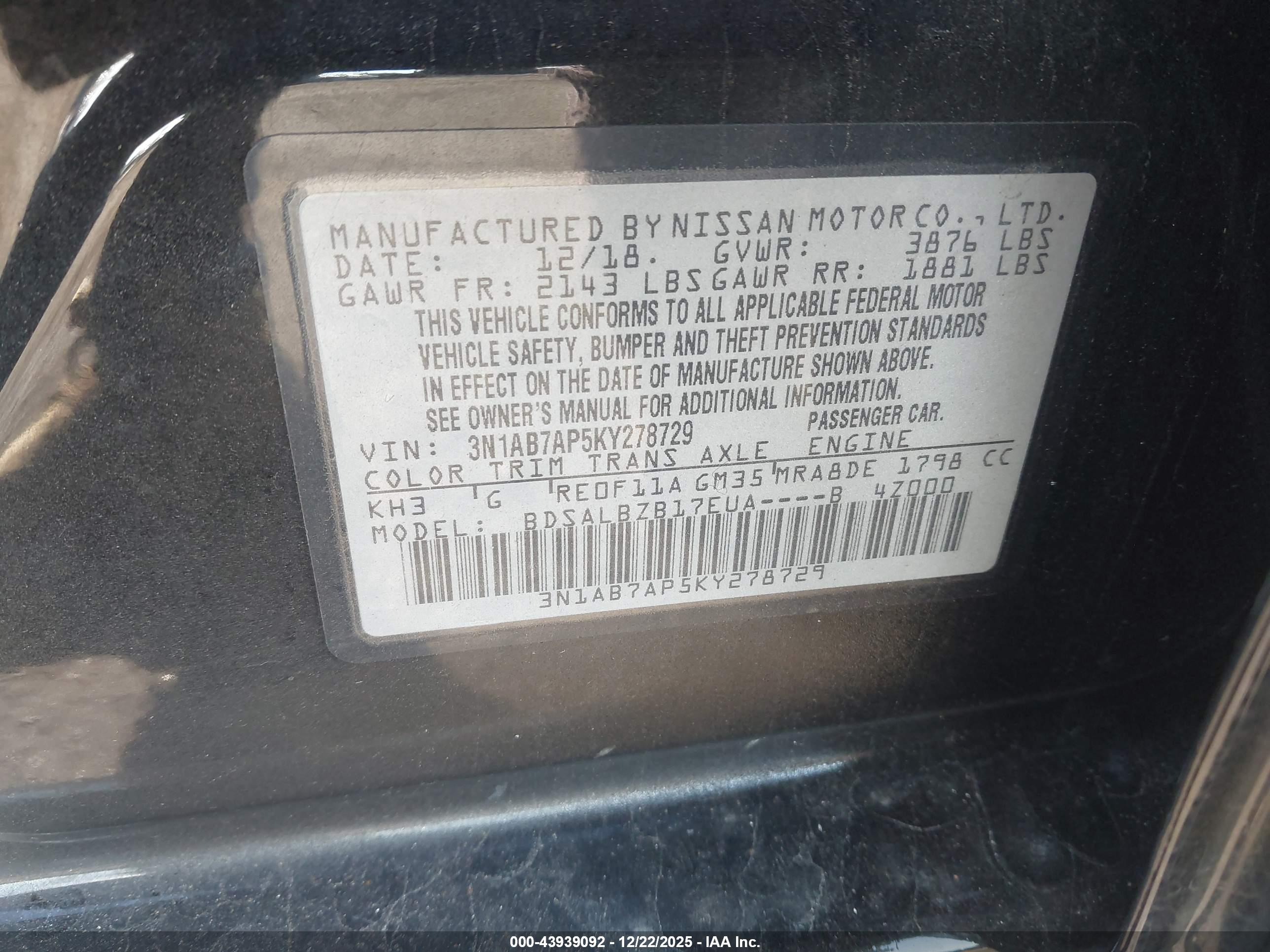 NISSAN SENTRA image 9