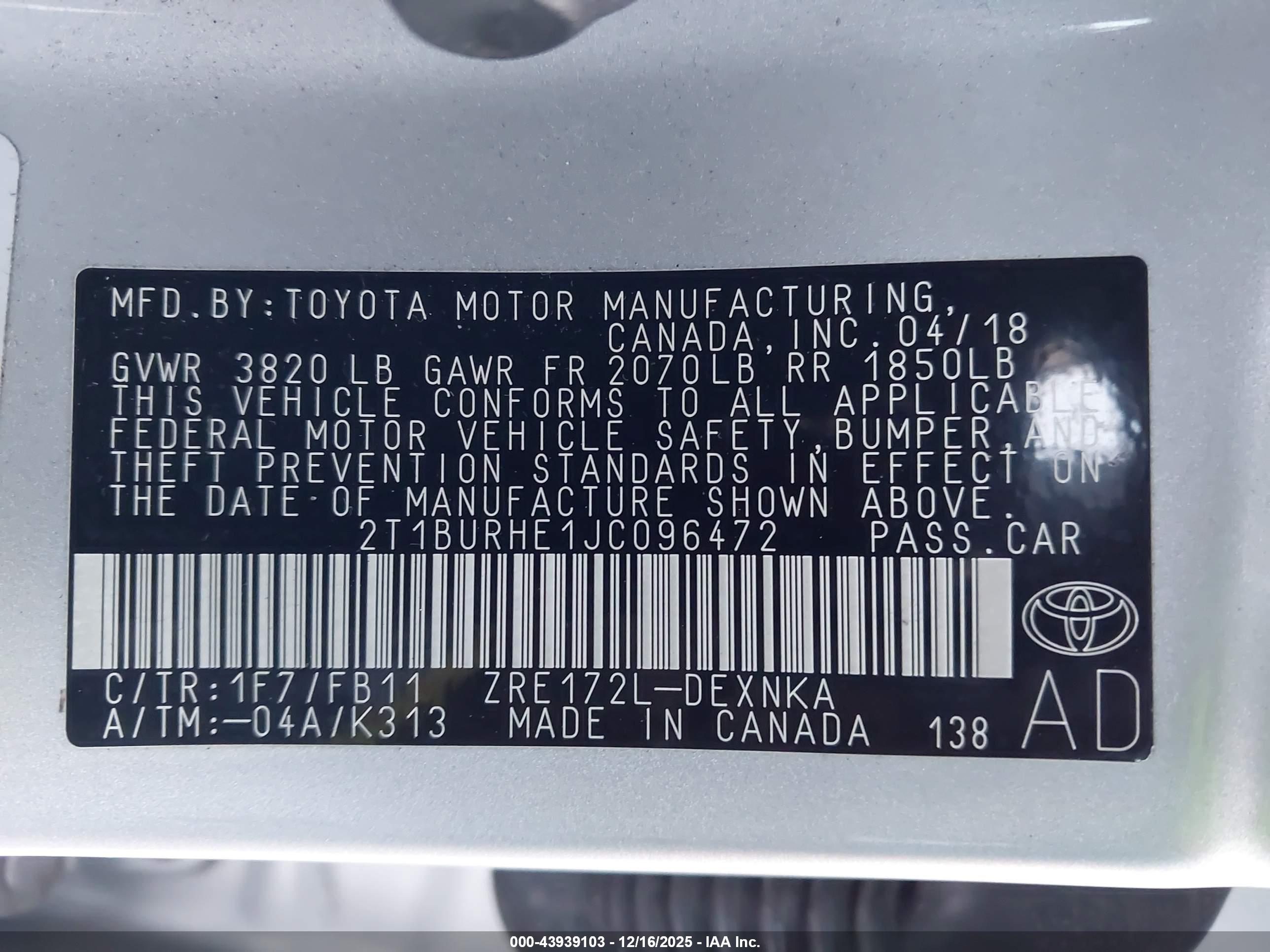 TOYOTA COROLLA image 9