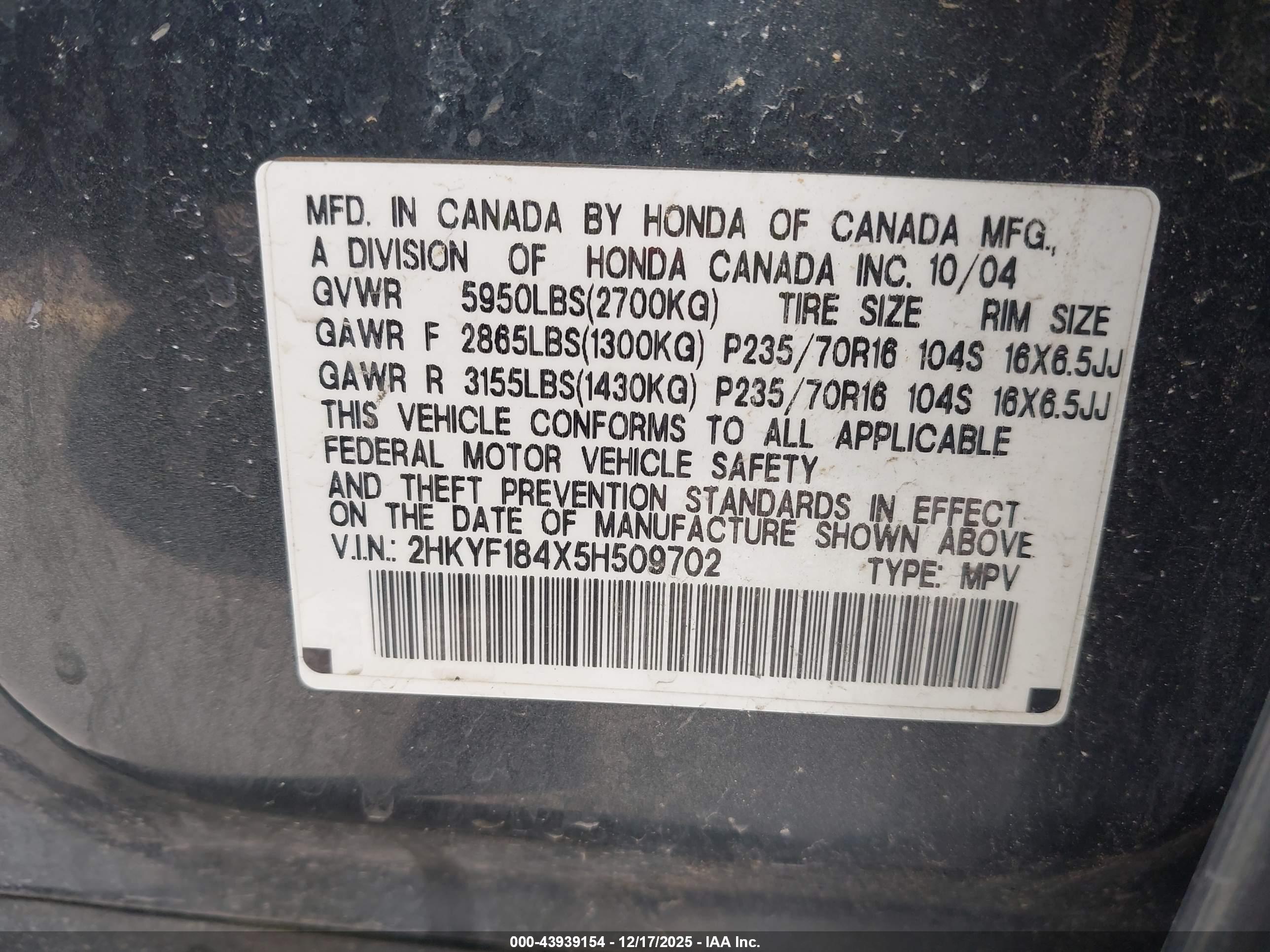 HONDA PILOT image 9