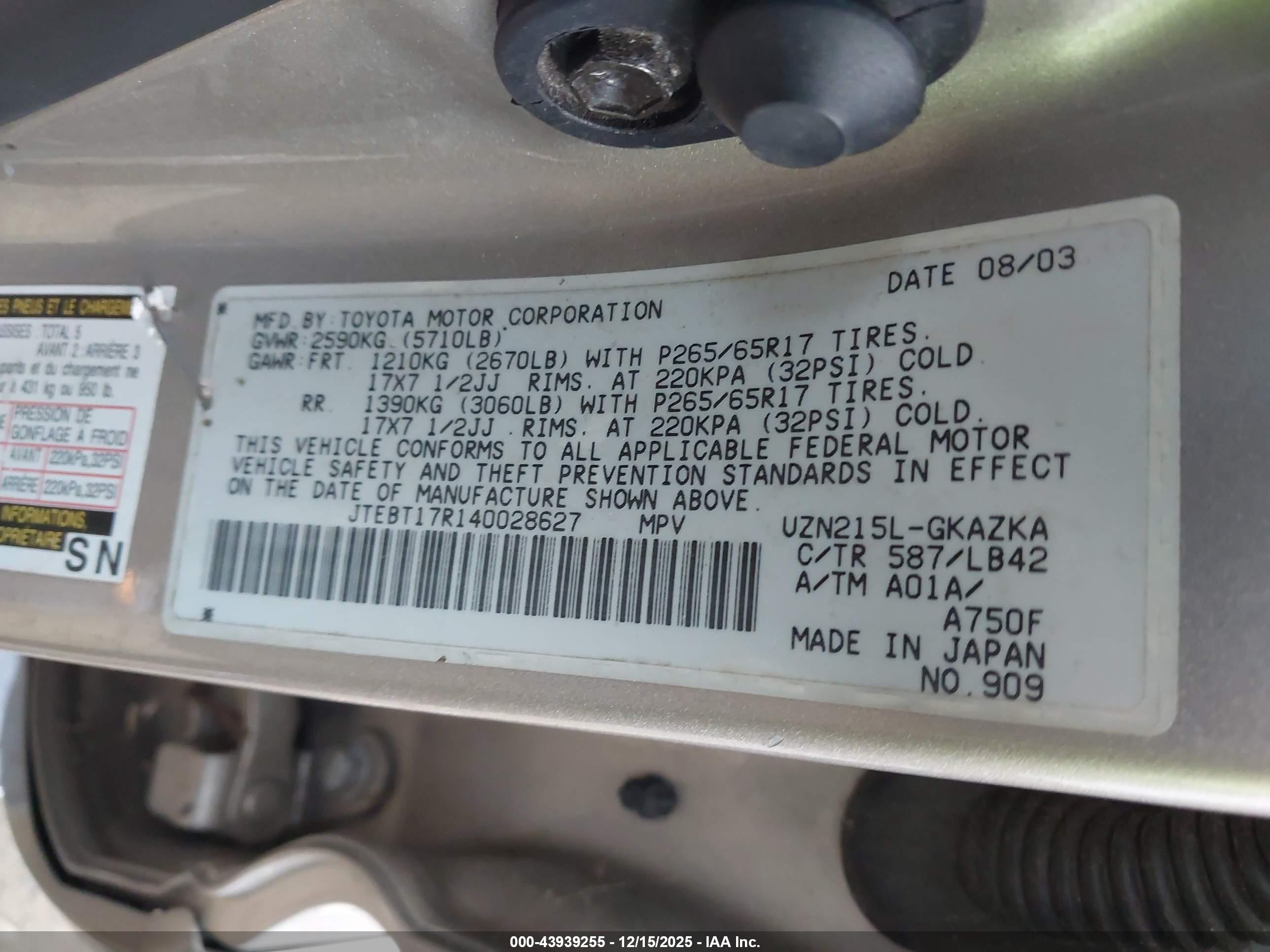TOYOTA 4RUNNER image 9