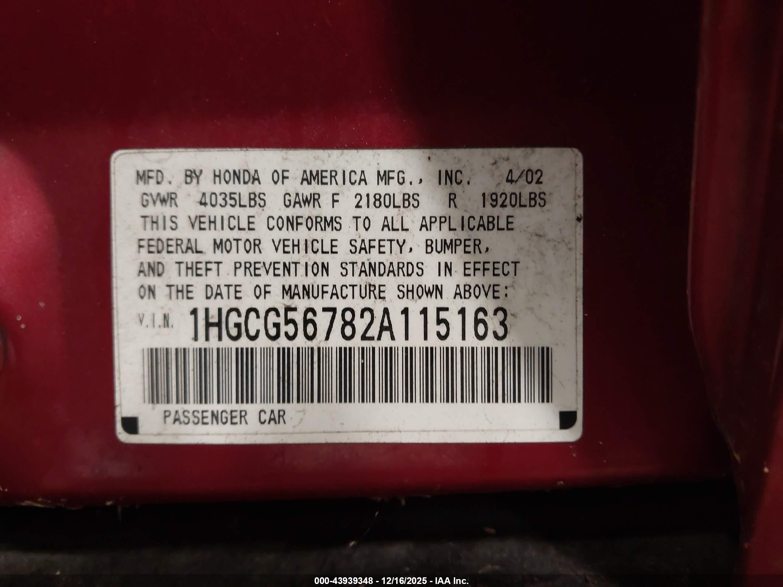 HONDA ACCORD image 9