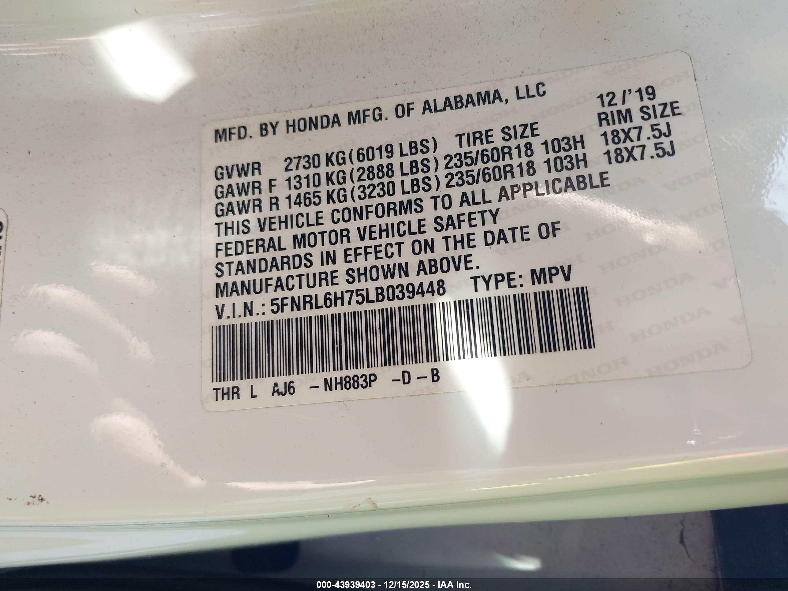 HONDA ODYSSEY image 9