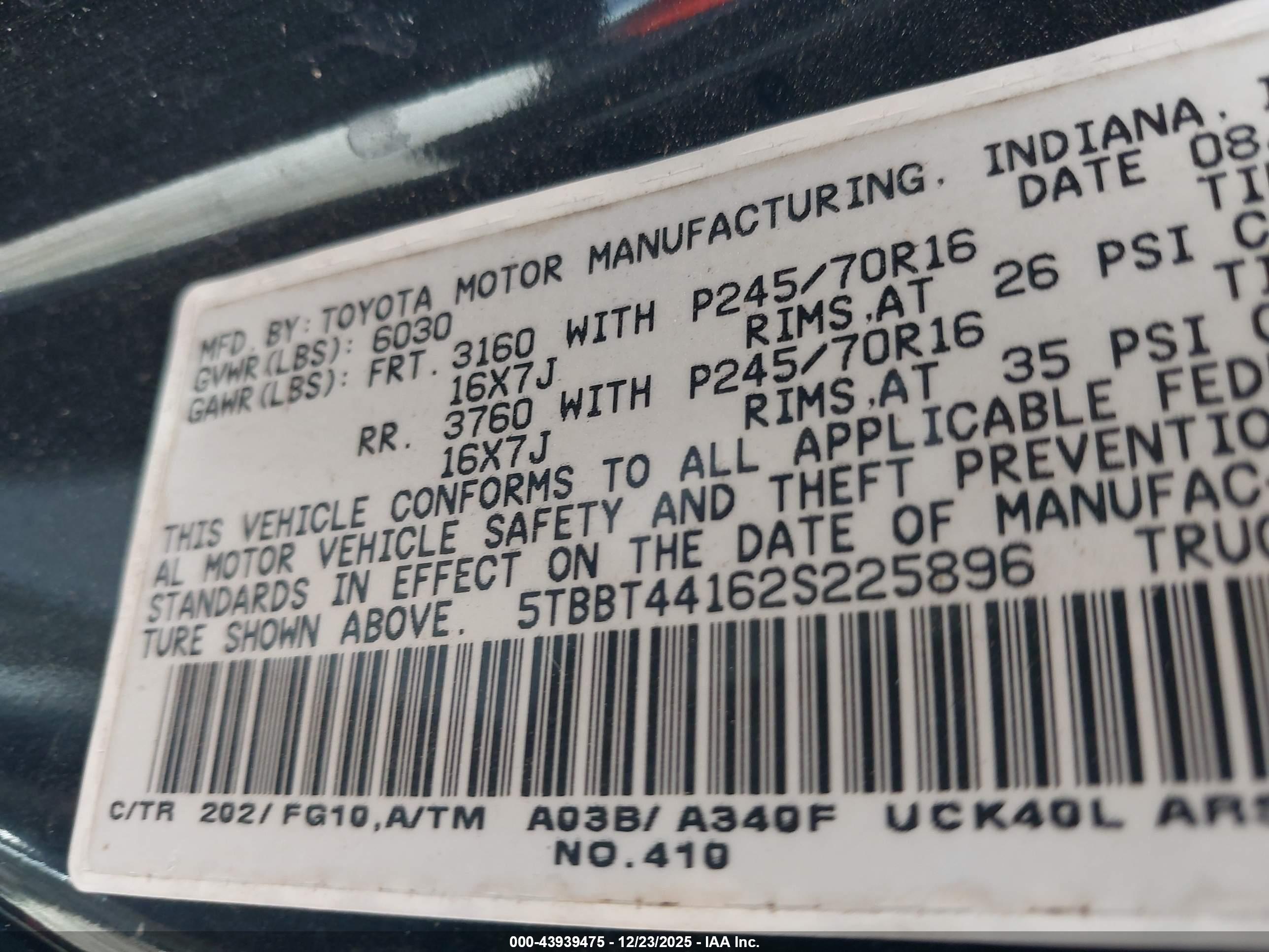 TOYOTA TUNDRA image 9