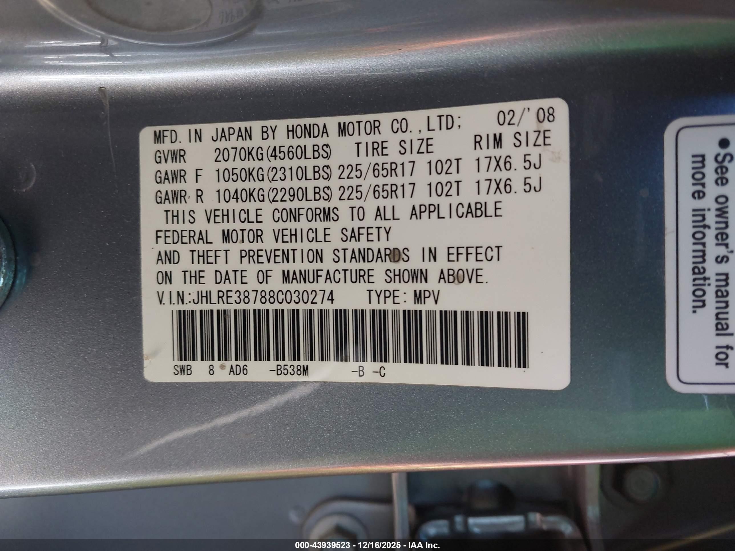 HONDA CR-V image 9