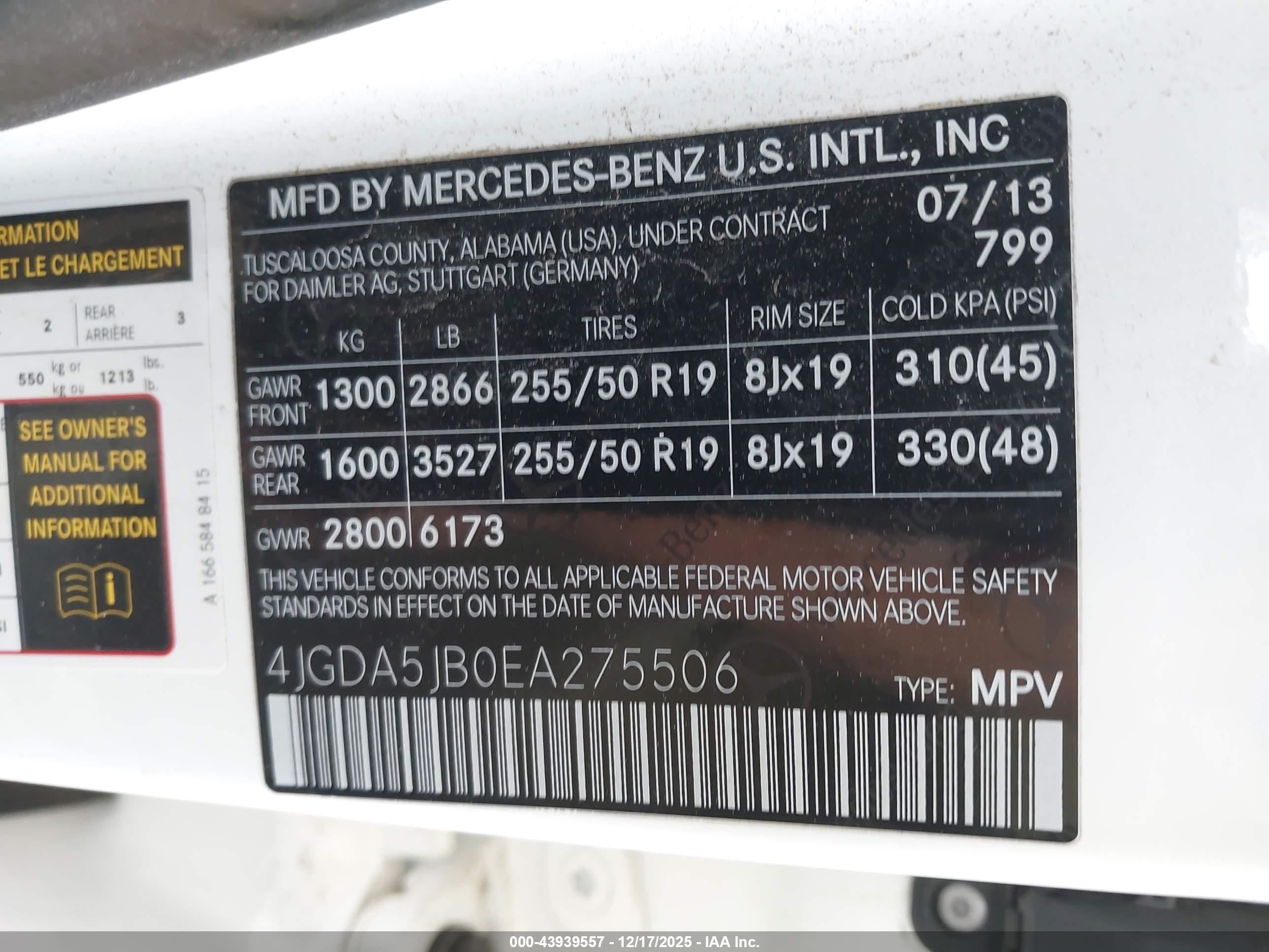 MERCEDES-BENZ ML image 9
