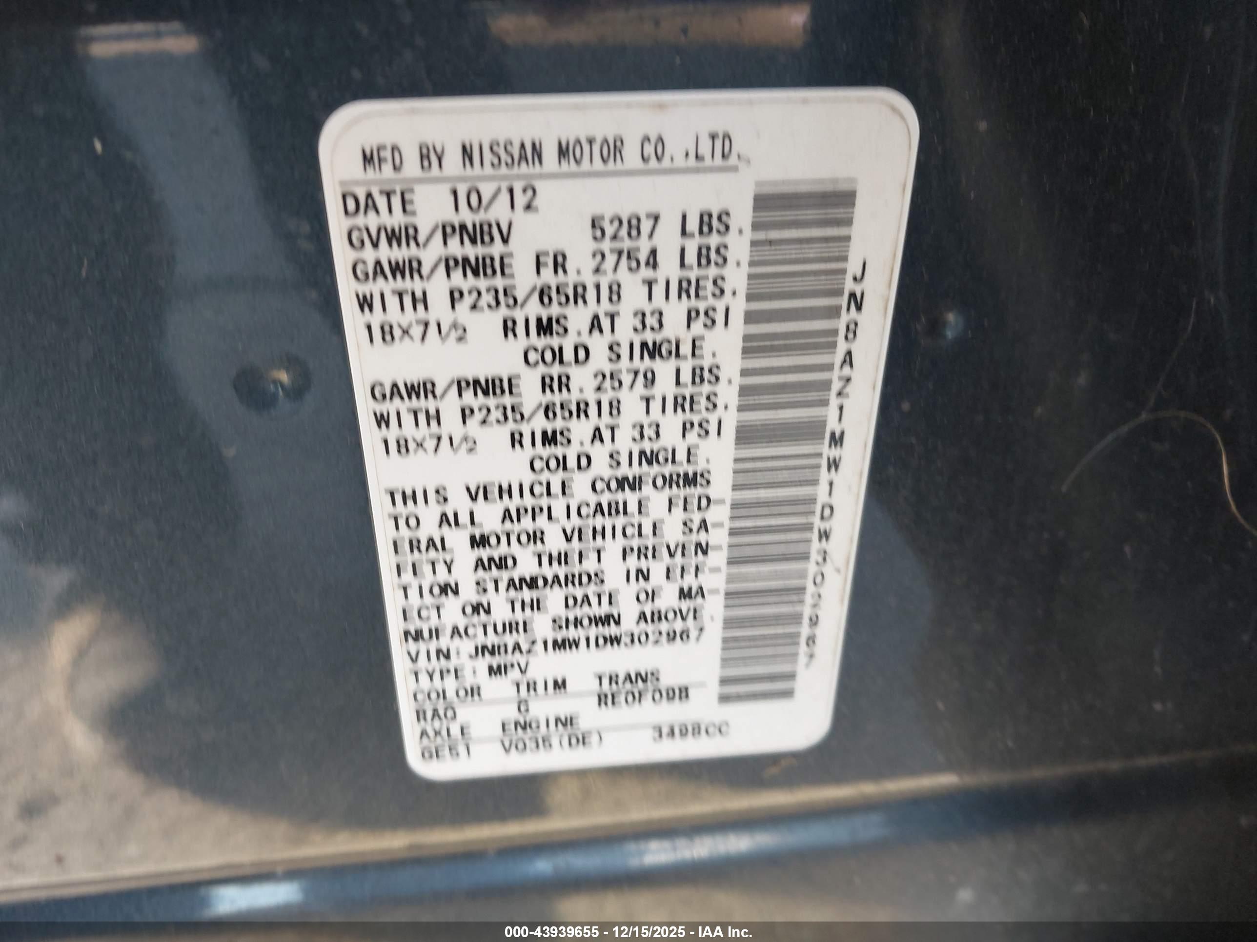 NISSAN MURANO image 9