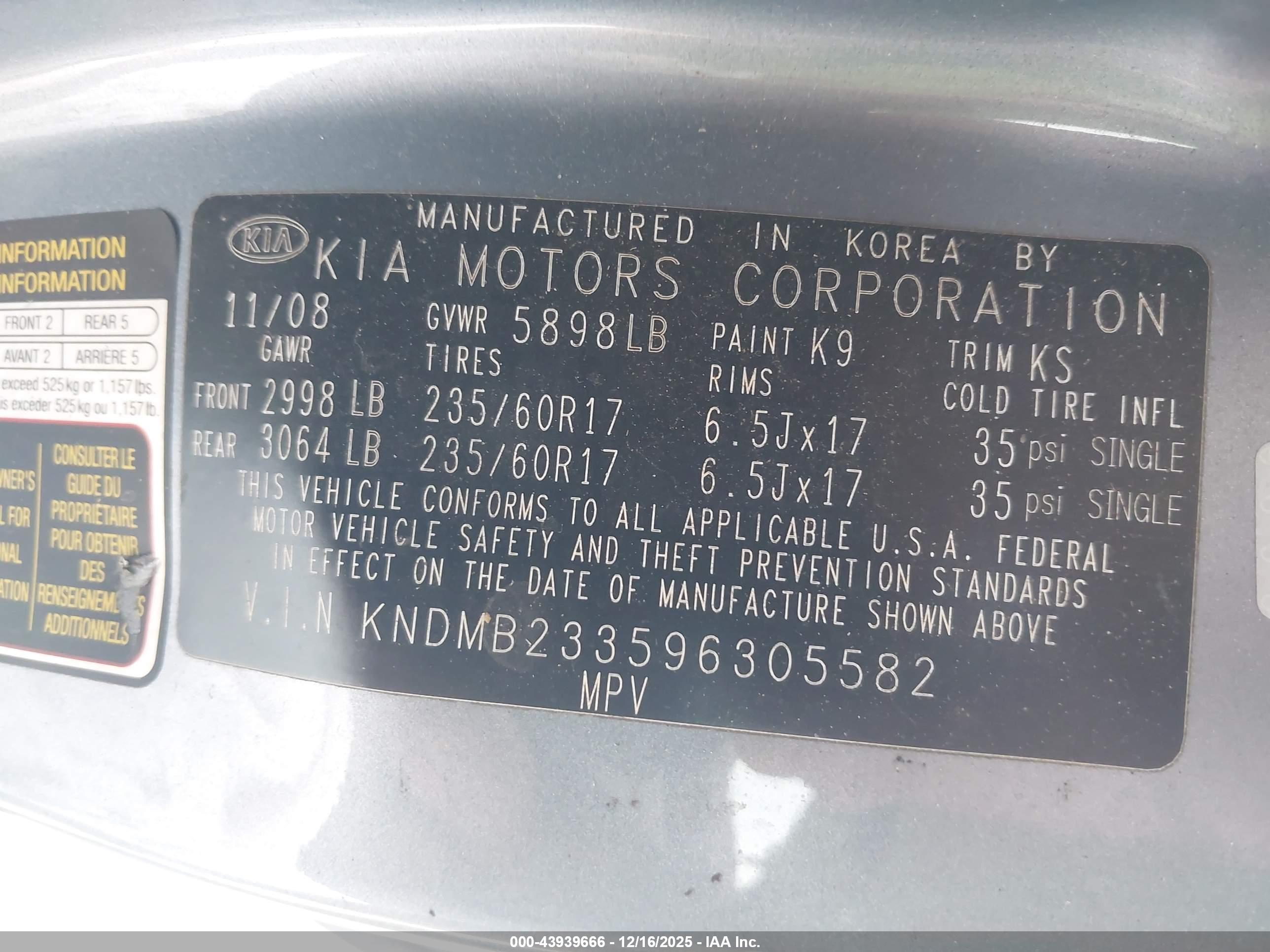 KIA SEDONA image 9
