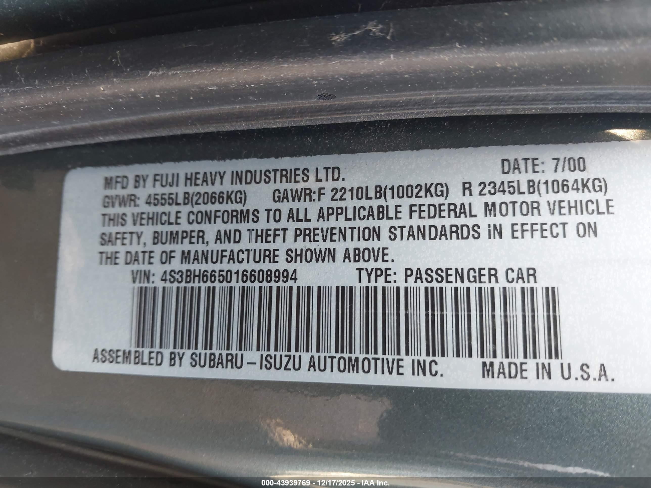 SUBARU OUTBACK image 9