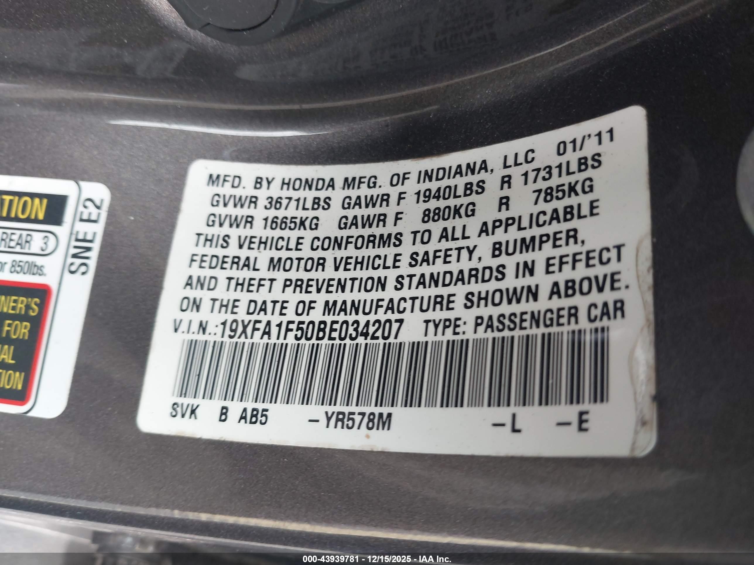 HONDA CIVIC image 9