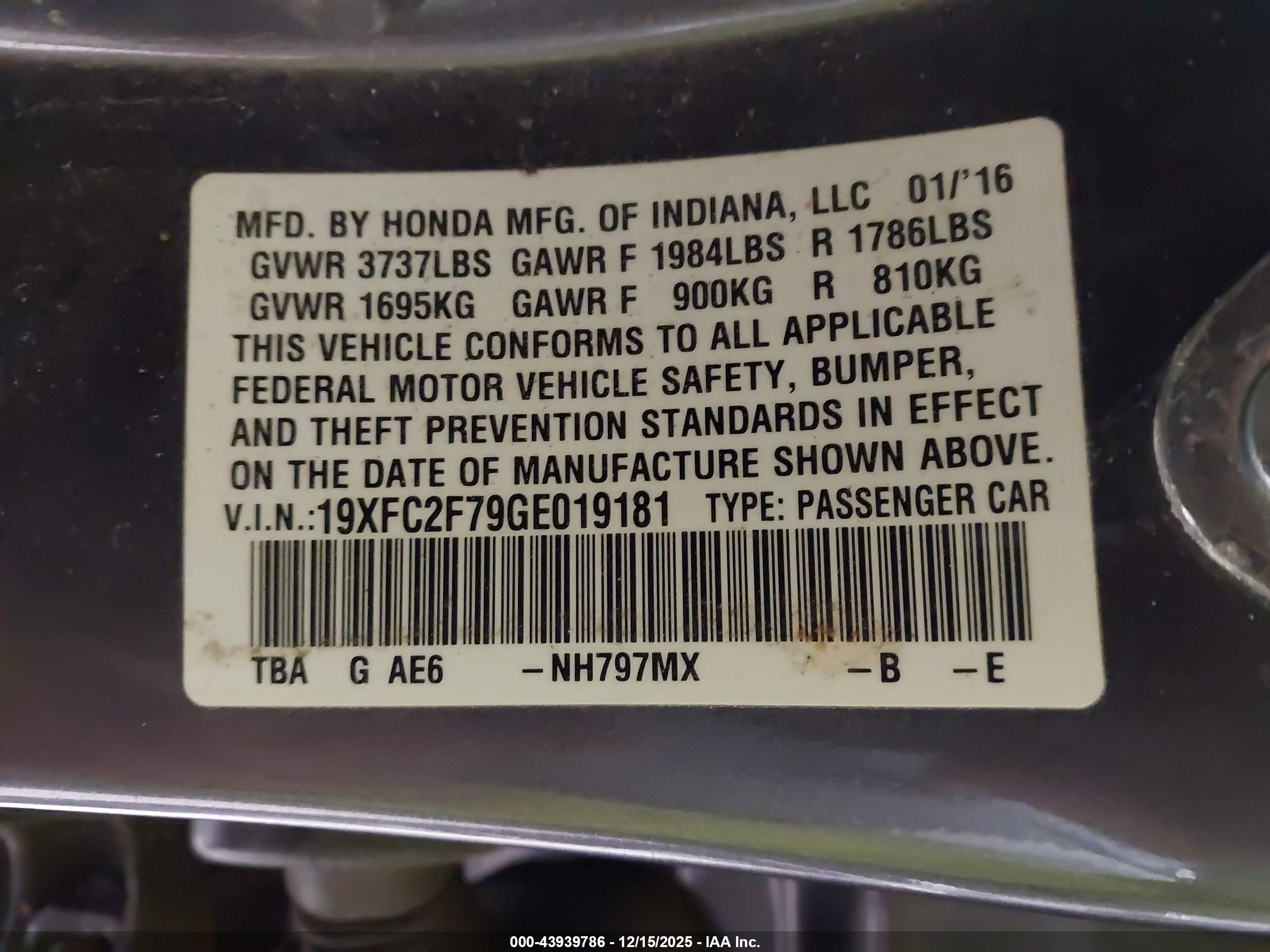 HONDA CIVIC image 9