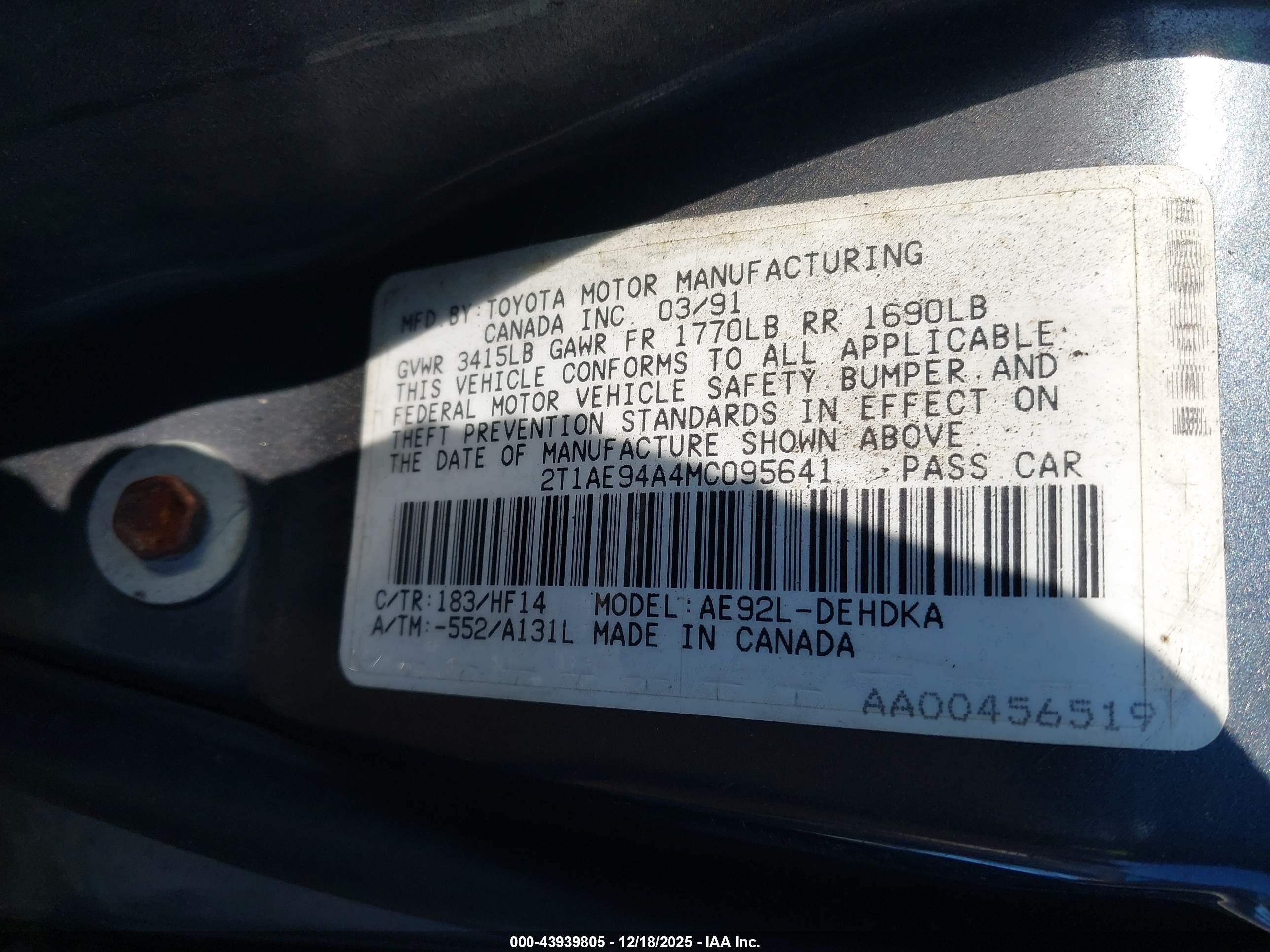 TOYOTA COROLLA image 9