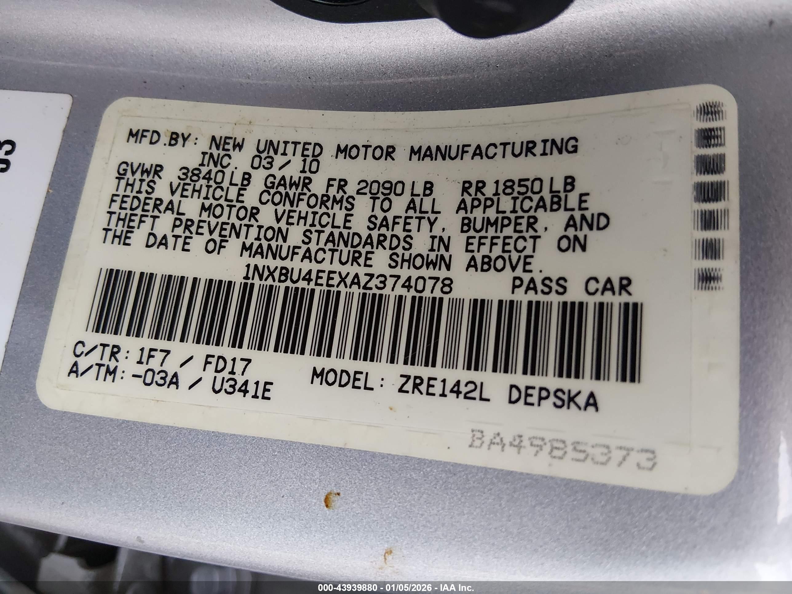 TOYOTA COROLLA image 9