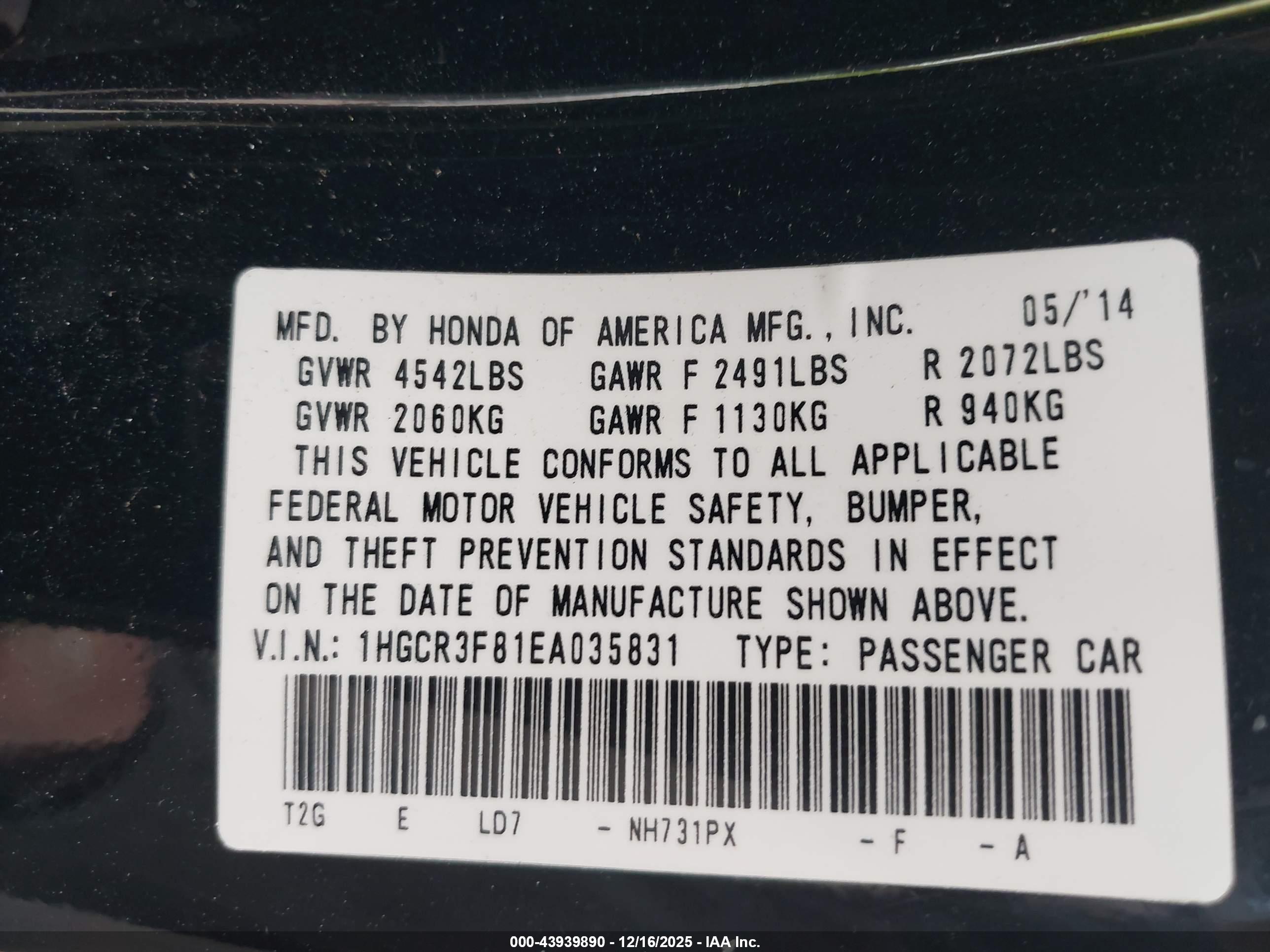 HONDA ACCORD image 9