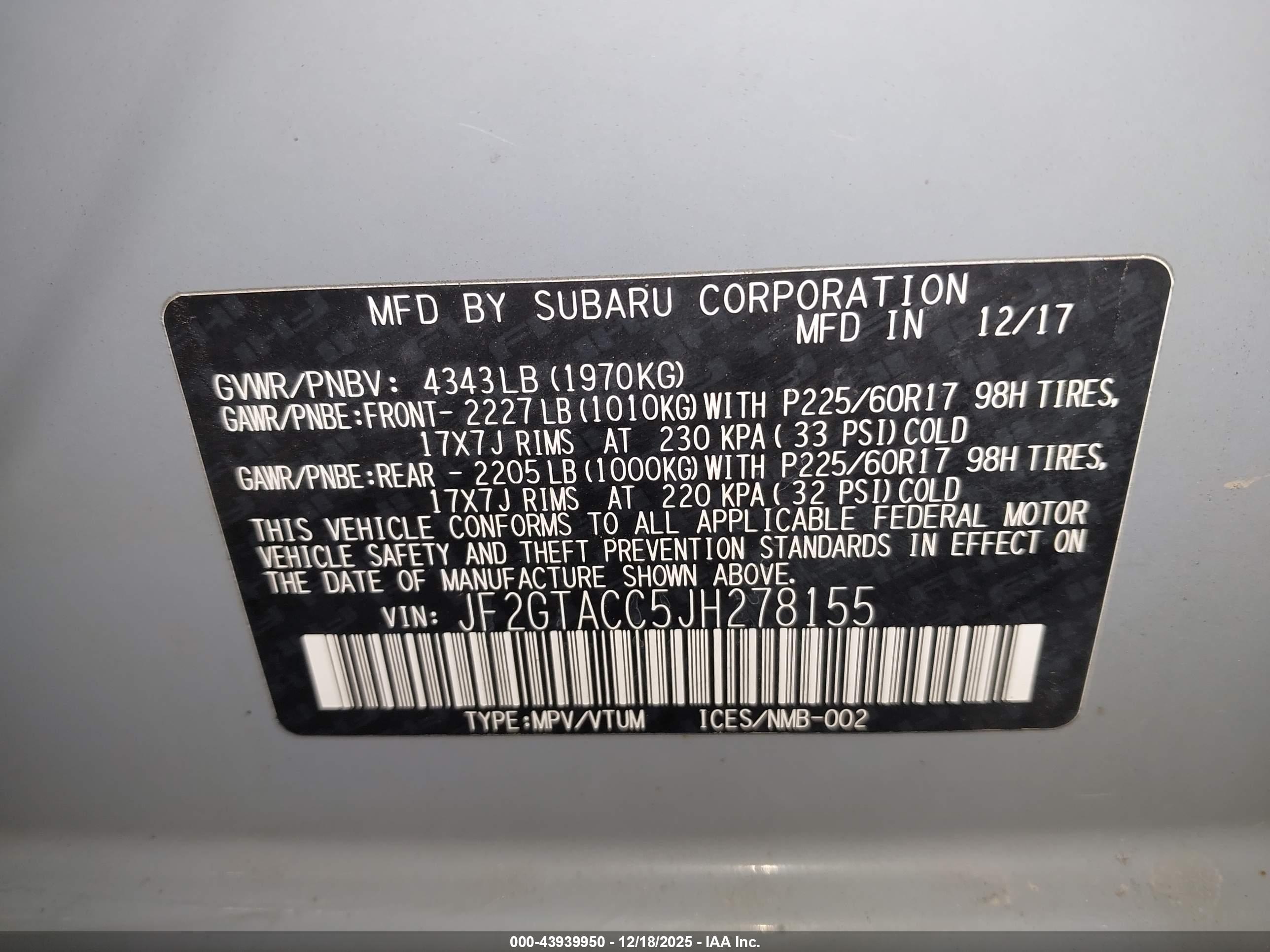 SUBARU CROSSTREK image 9