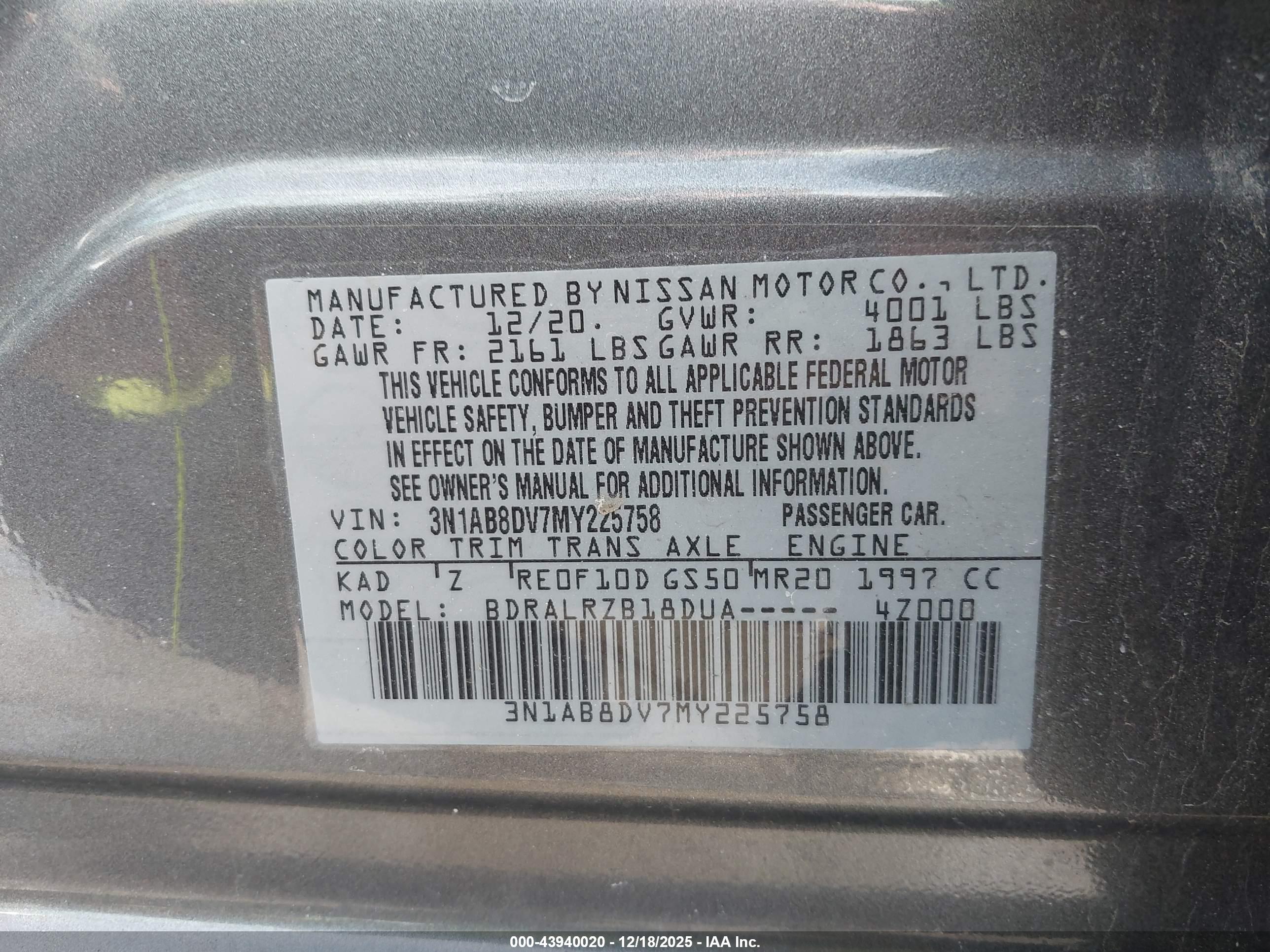 NISSAN SENTRA image 9