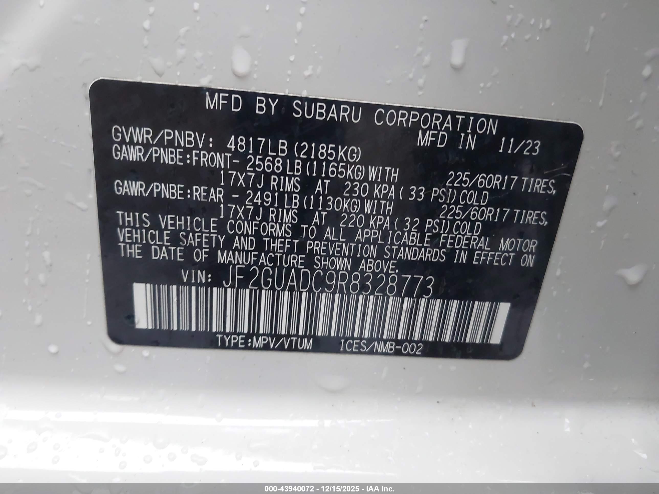 SUBARU CROSSTREK image 9