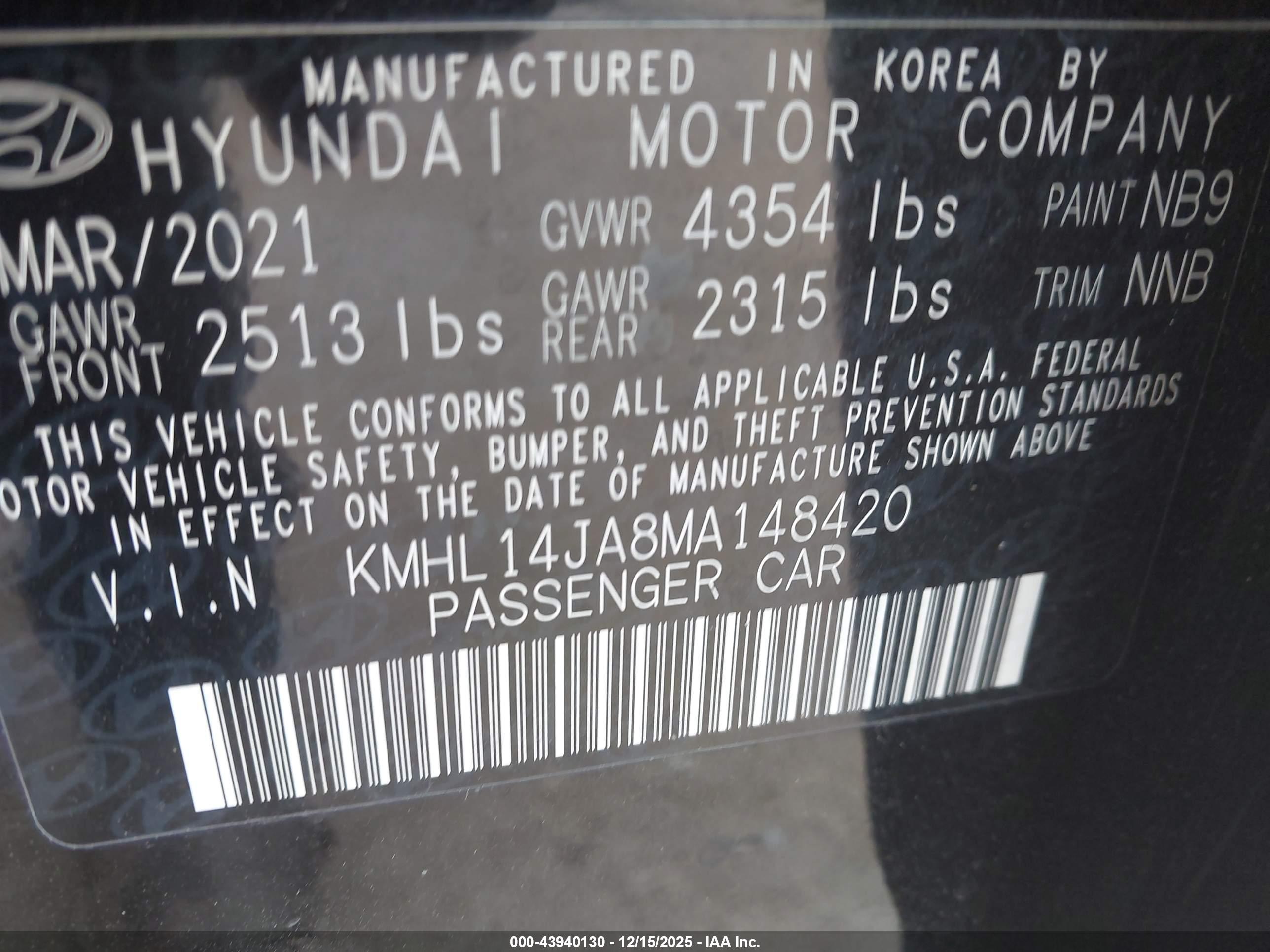 HYUNDAI SONATA image 9