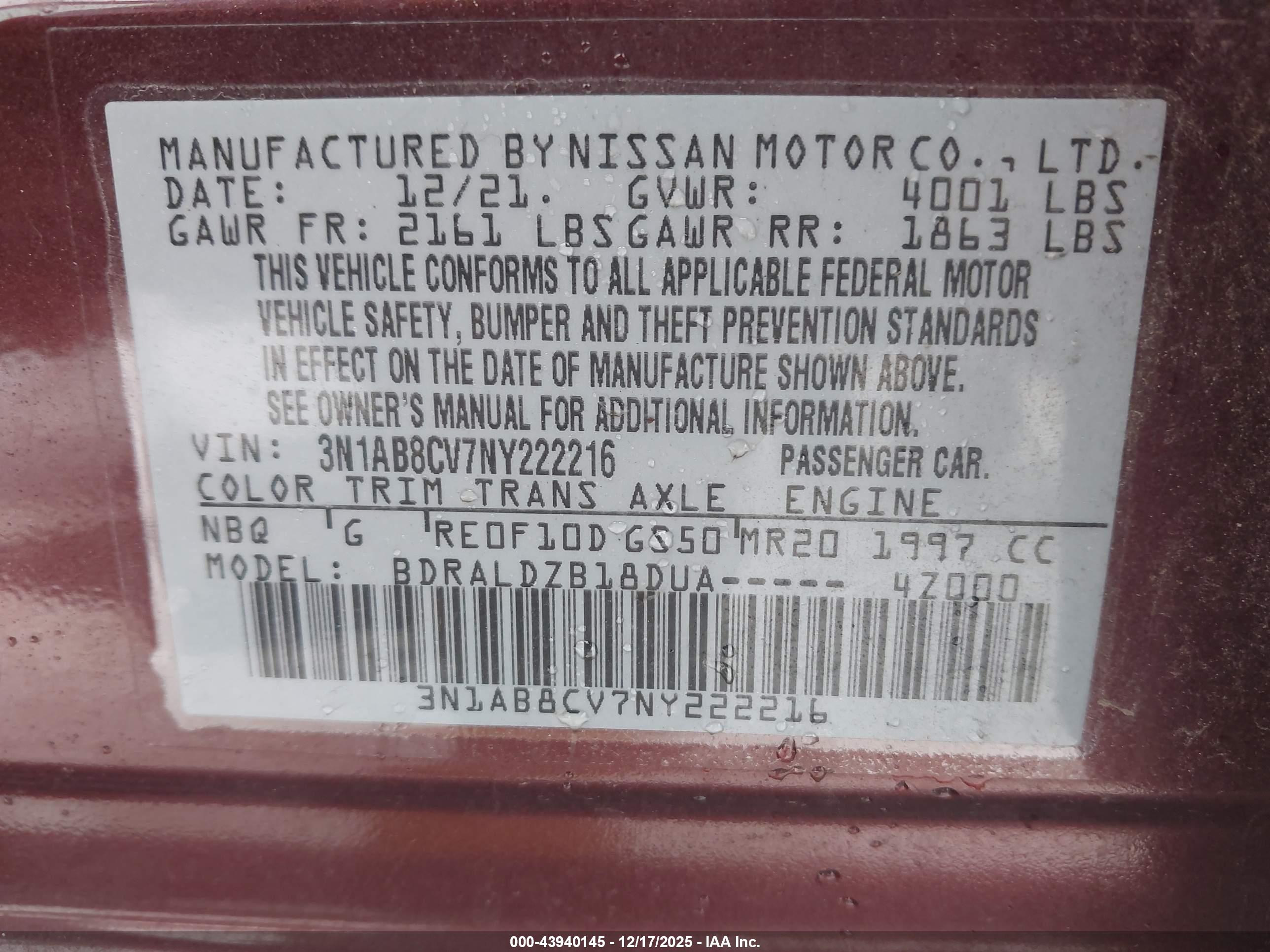 NISSAN SENTRA image 9