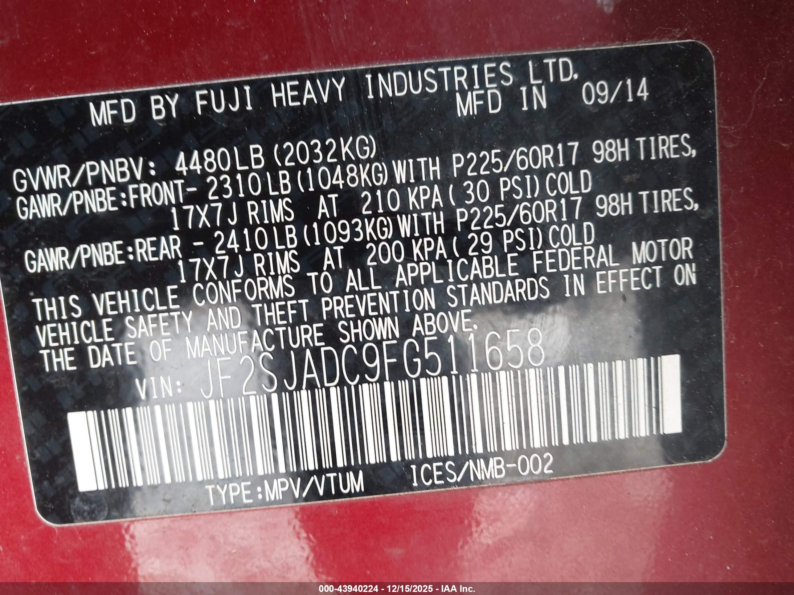 SUBARU FORESTER image 9