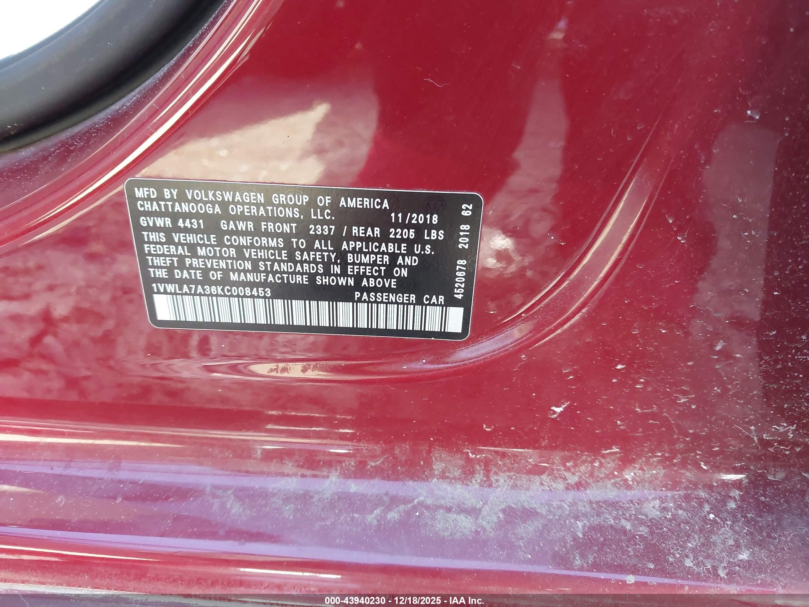 VOLKSWAGEN PASSAT image 9
