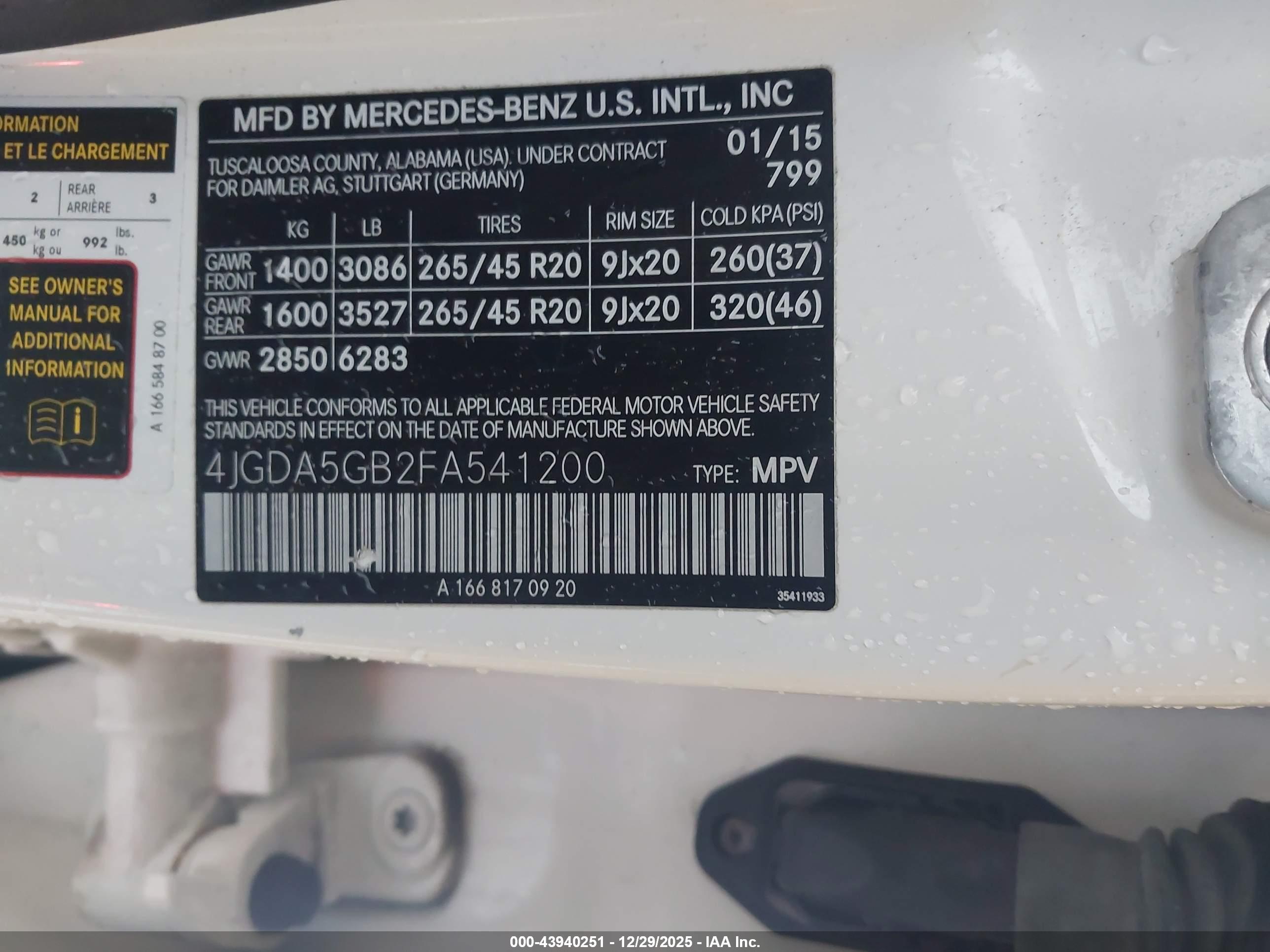 MERCEDES-BENZ ML image 9