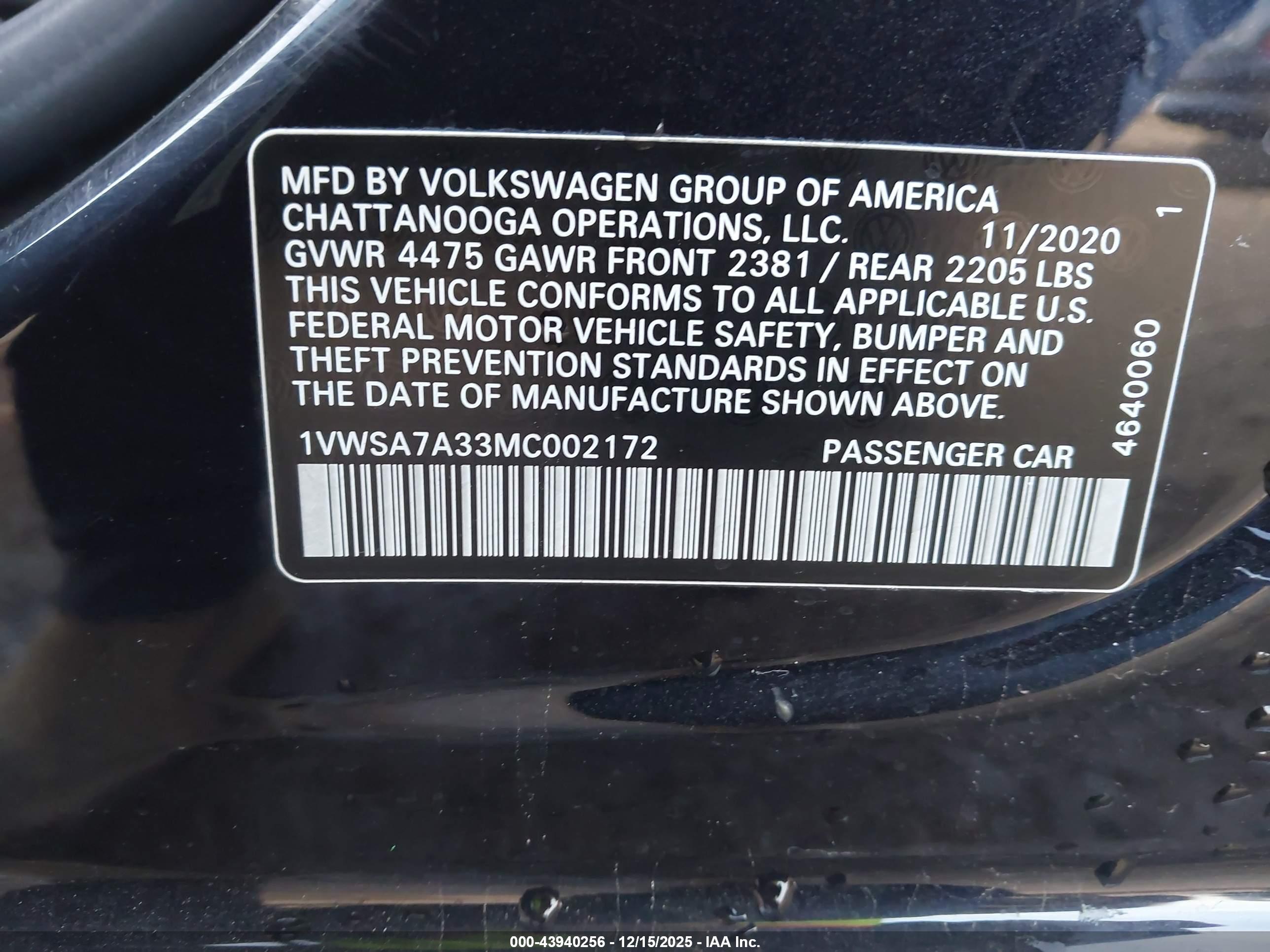 VOLKSWAGEN PASSAT image 9