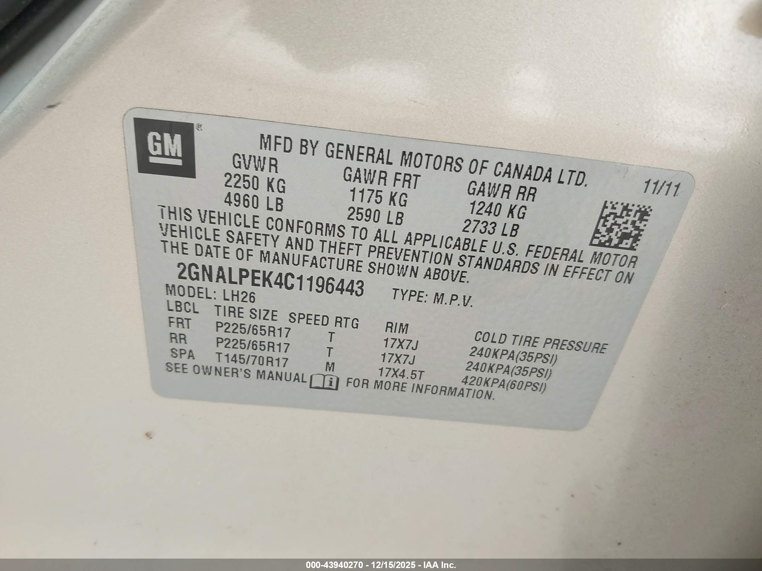 CHEVROLET EQUINOX image 9