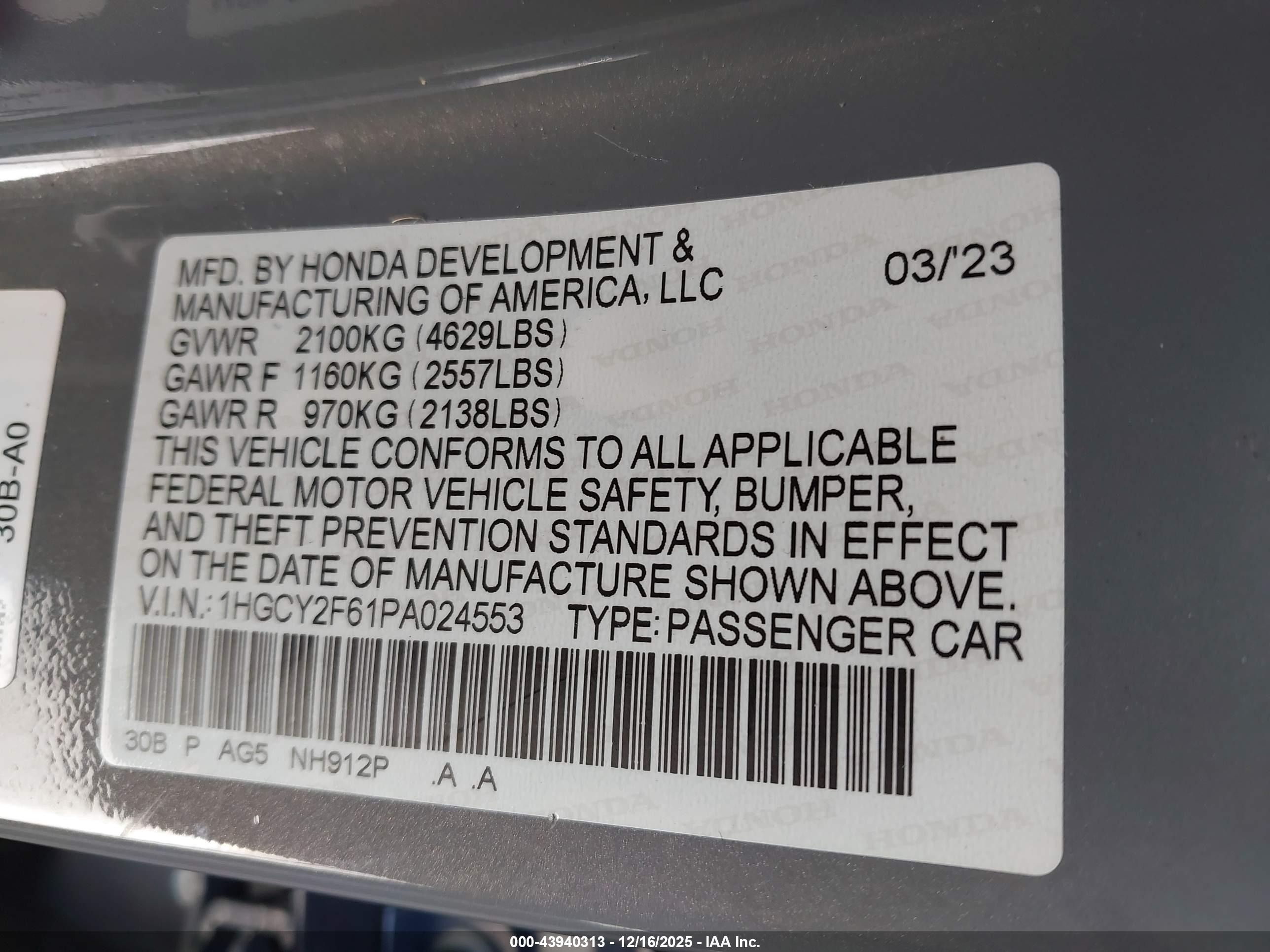 HONDA ACCORD image 9