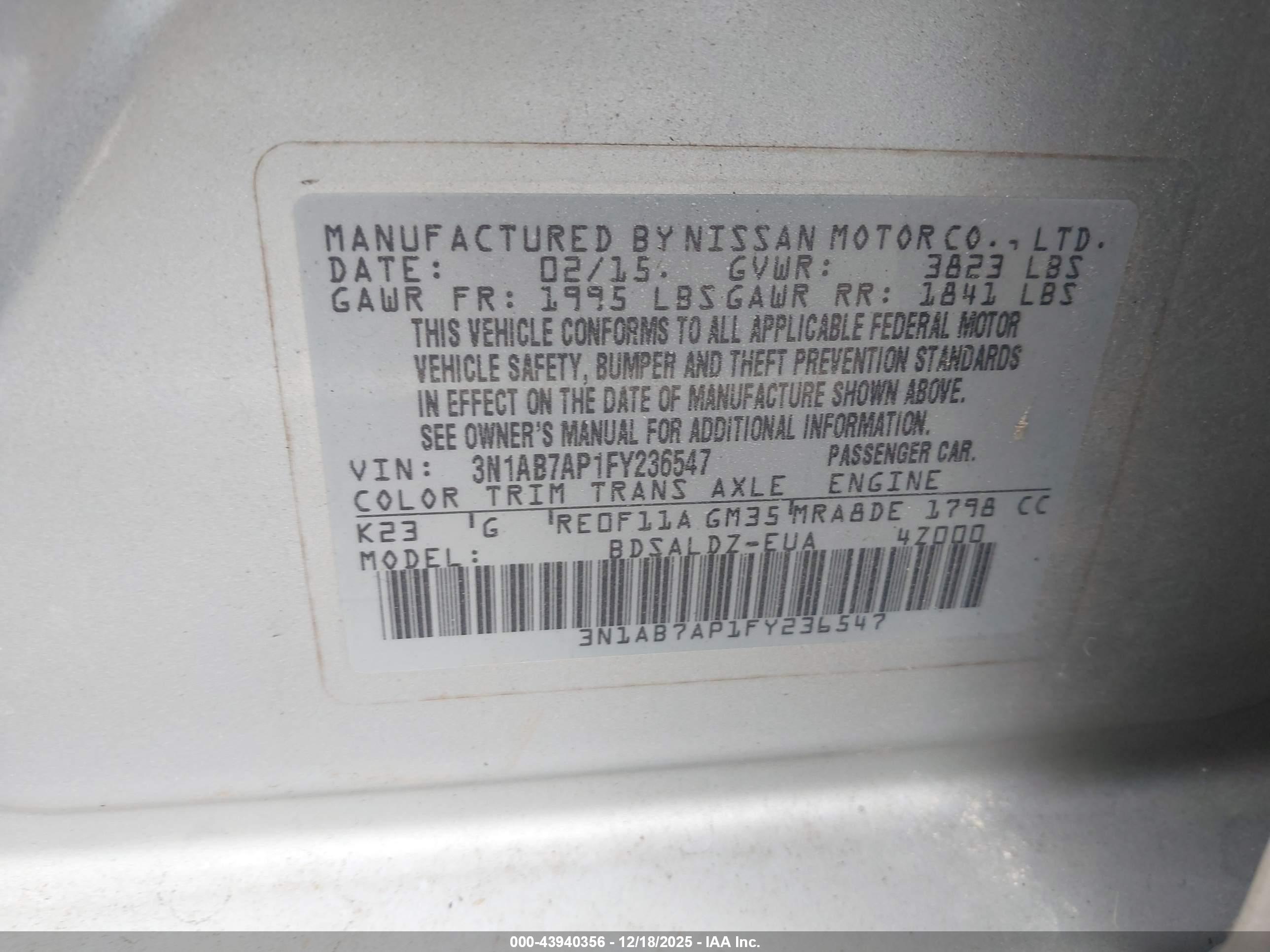 NISSAN SENTRA image 9