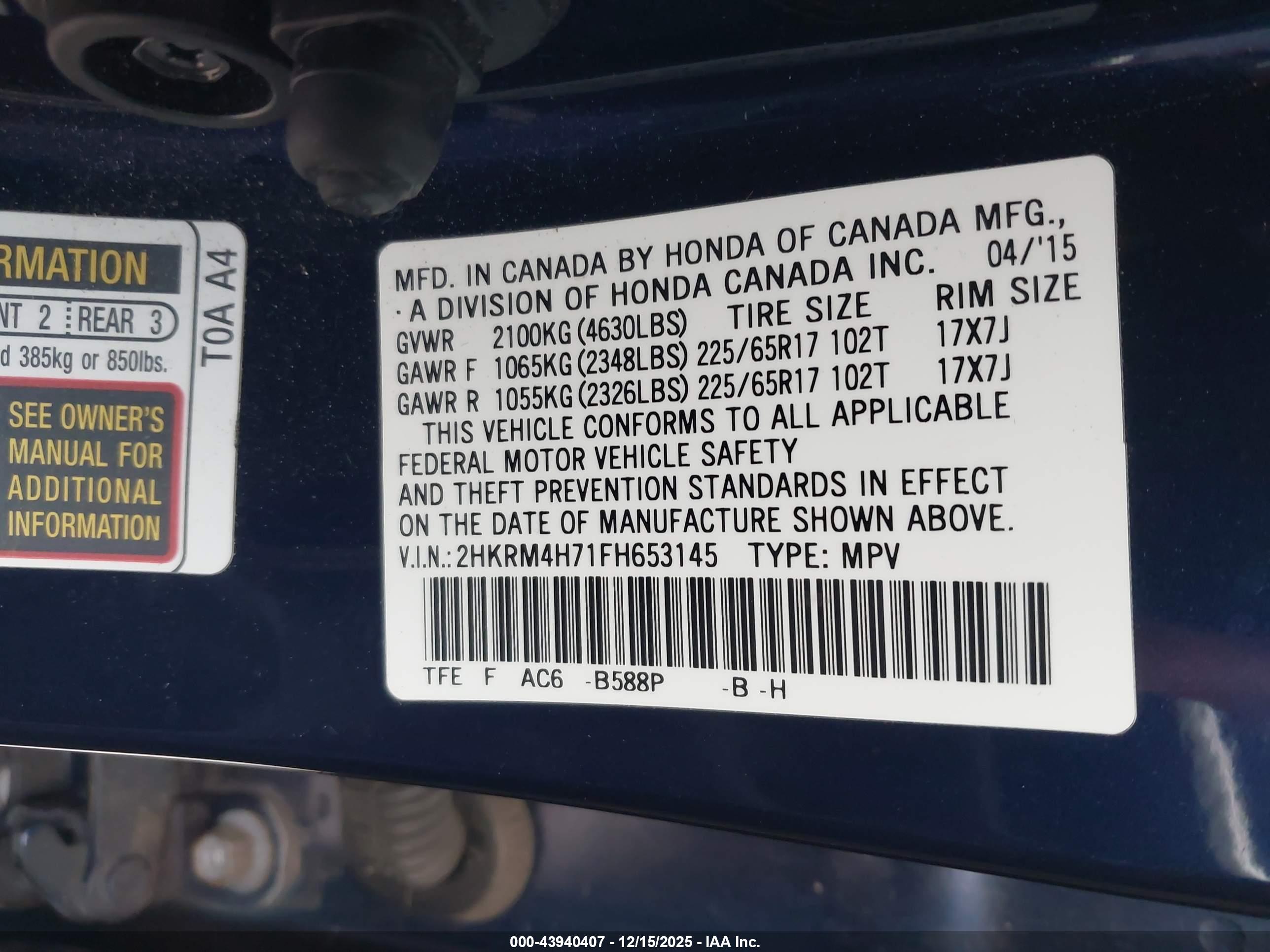 HONDA CR-V image 9