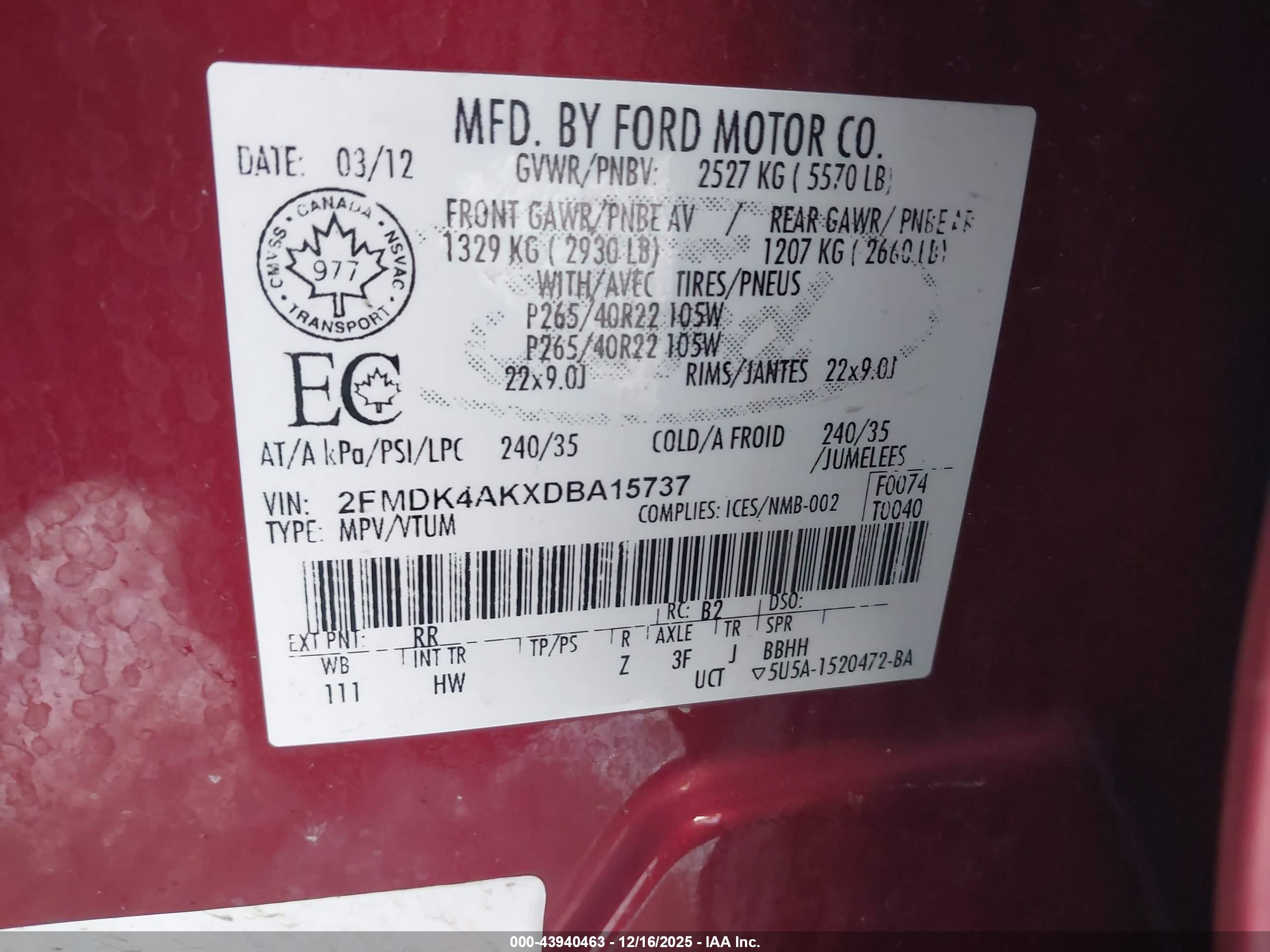 FORD EDGE image 9