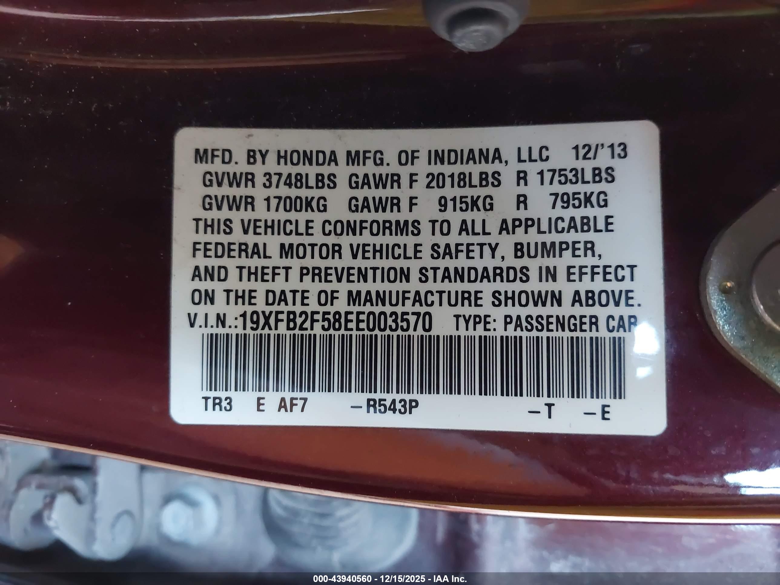 HONDA CIVIC image 9