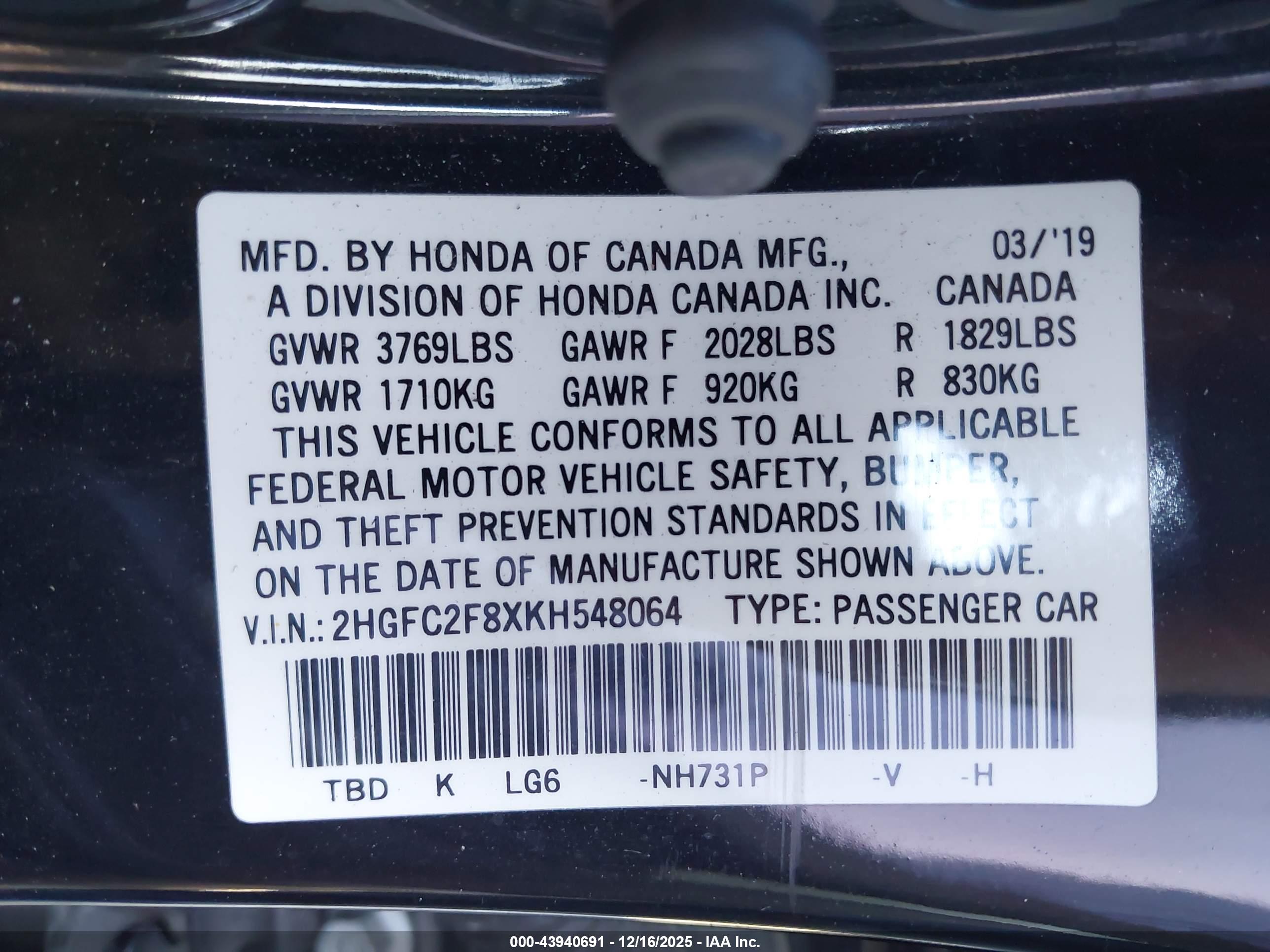 HONDA CIVIC image 9