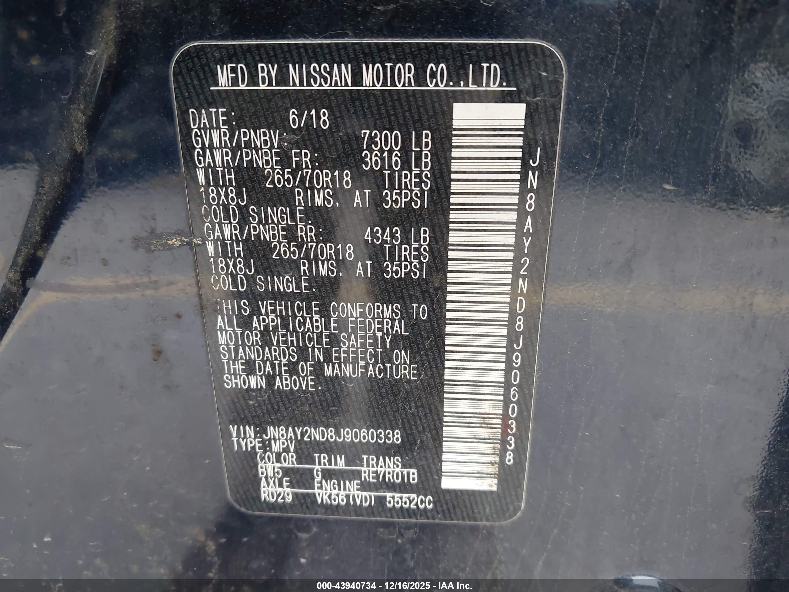 NISSAN ARMADA image 9