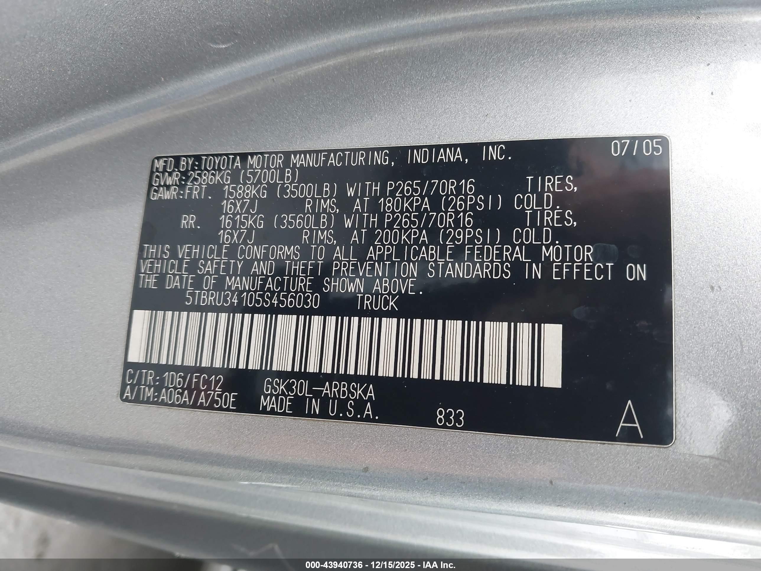 TOYOTA TUNDRA image 9