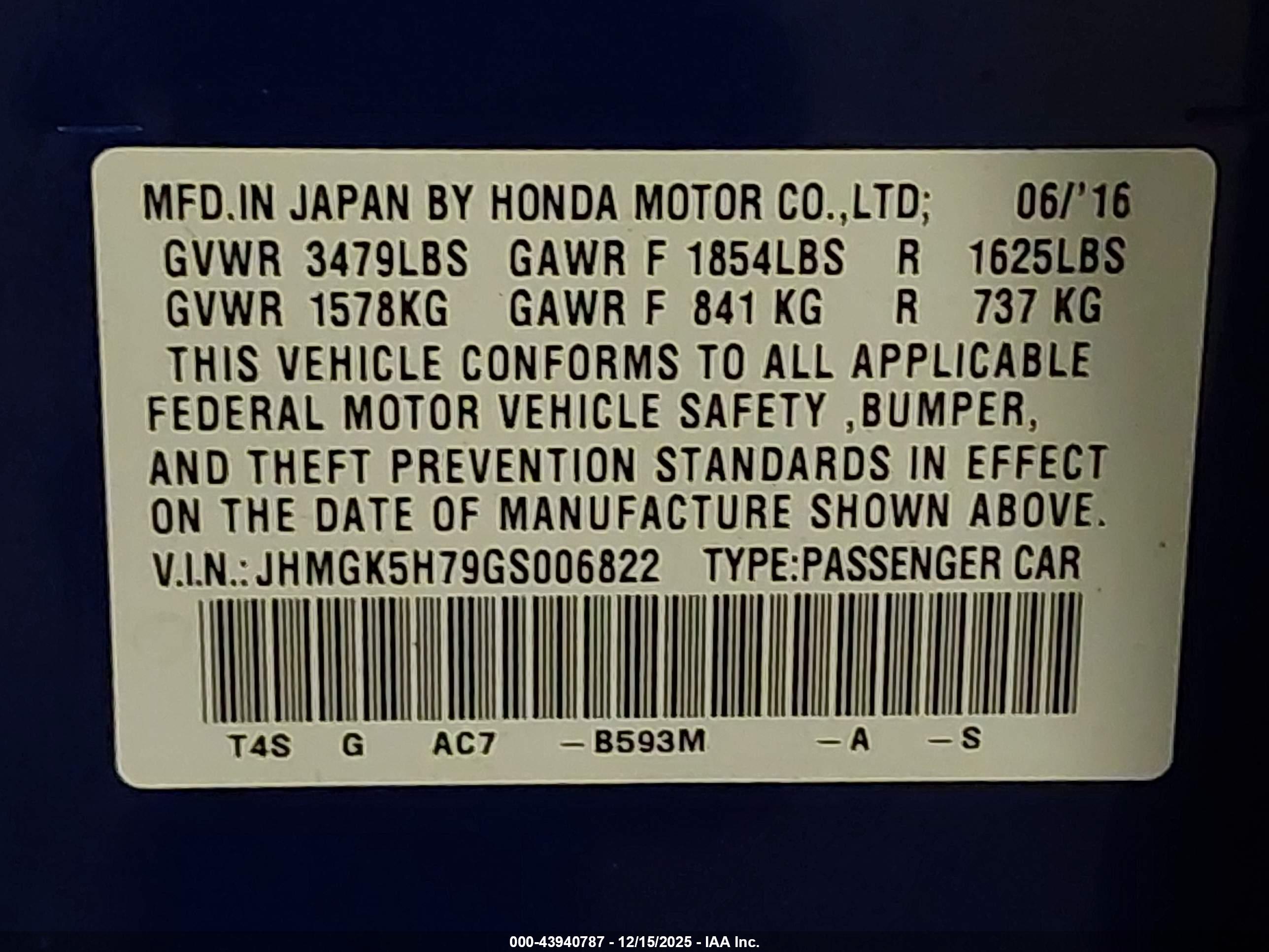 HONDA FIT image 9