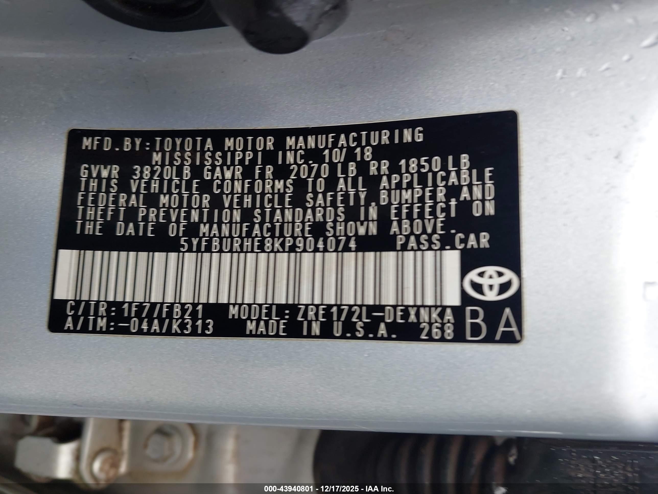 TOYOTA COROLLA image 9
