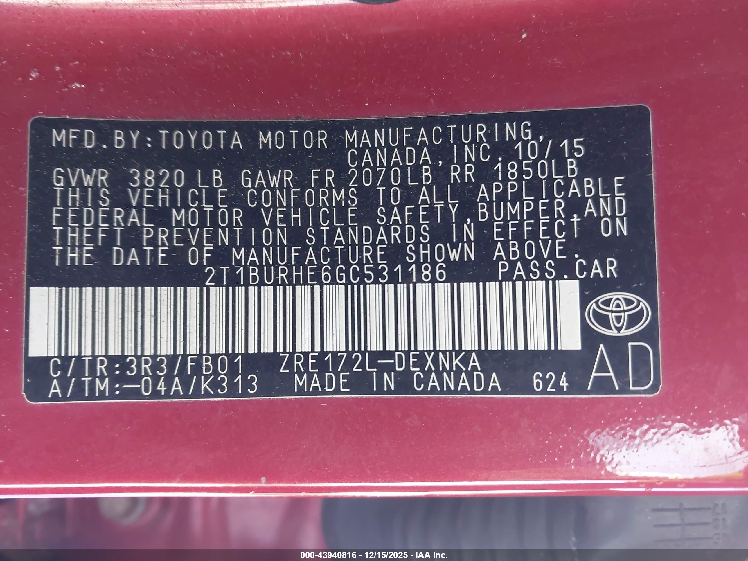 TOYOTA COROLLA image 9