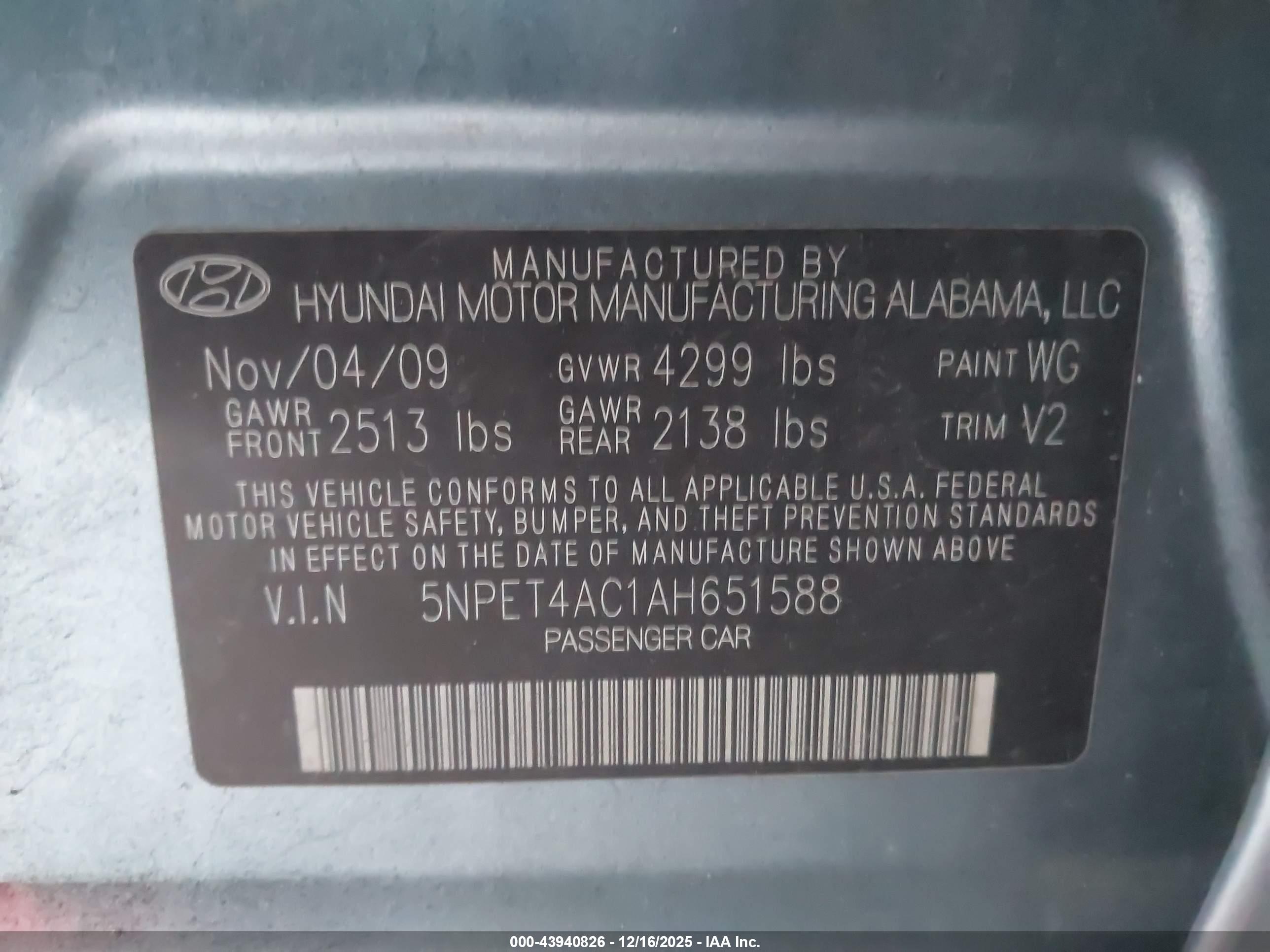 HYUNDAI SONATA image 9