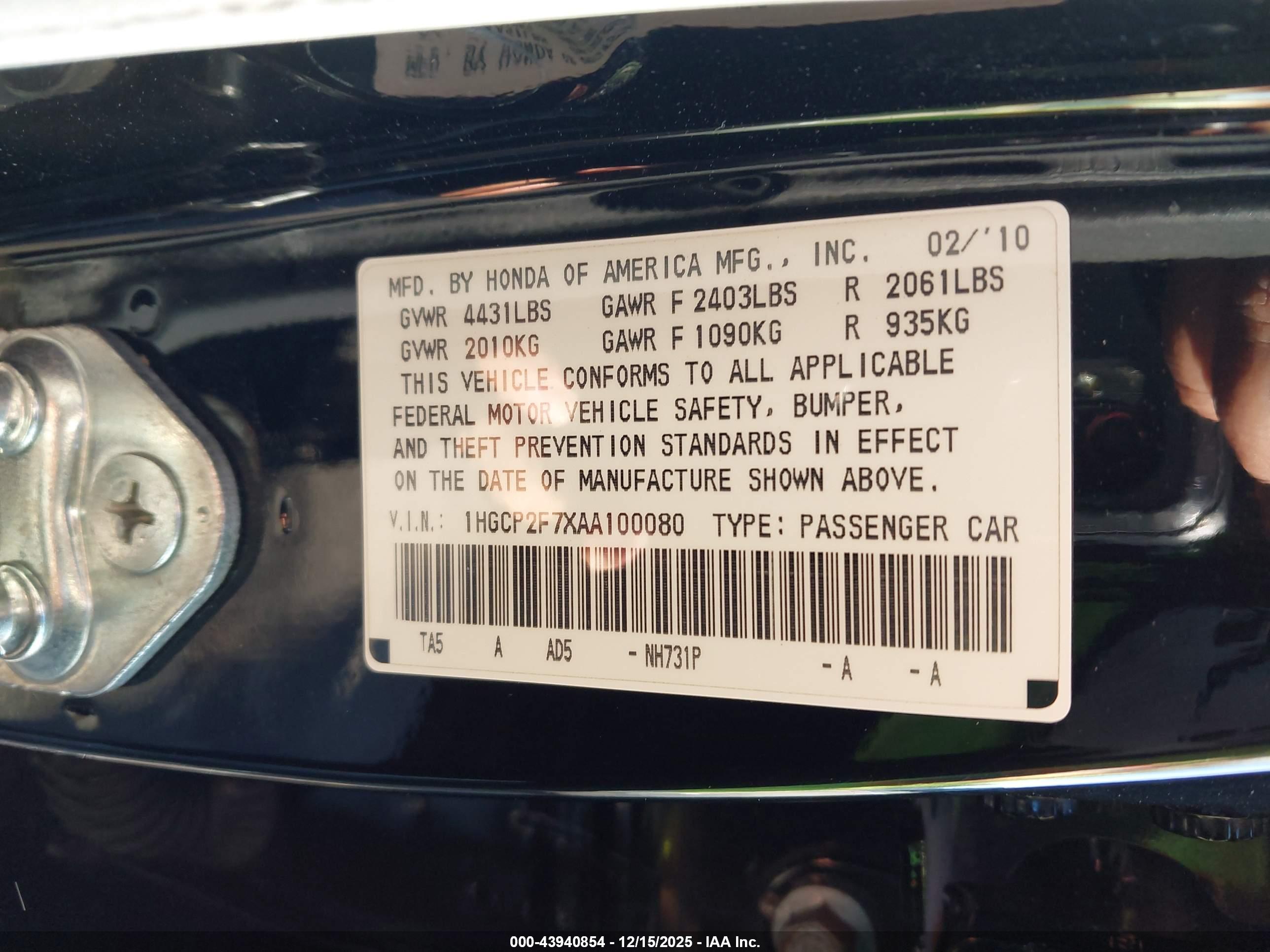 HONDA ACCORD image 9