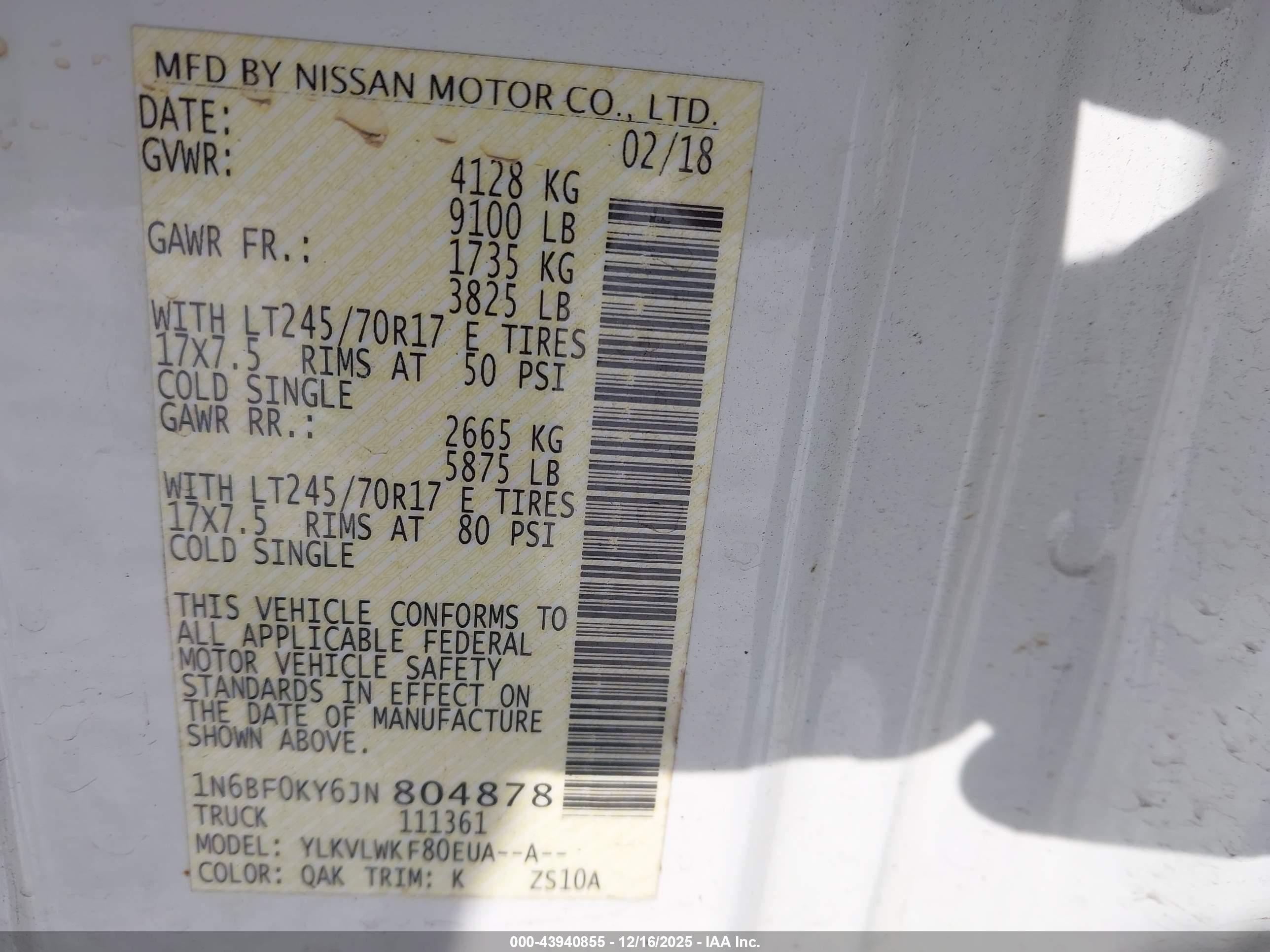 NISSAN NV image 9