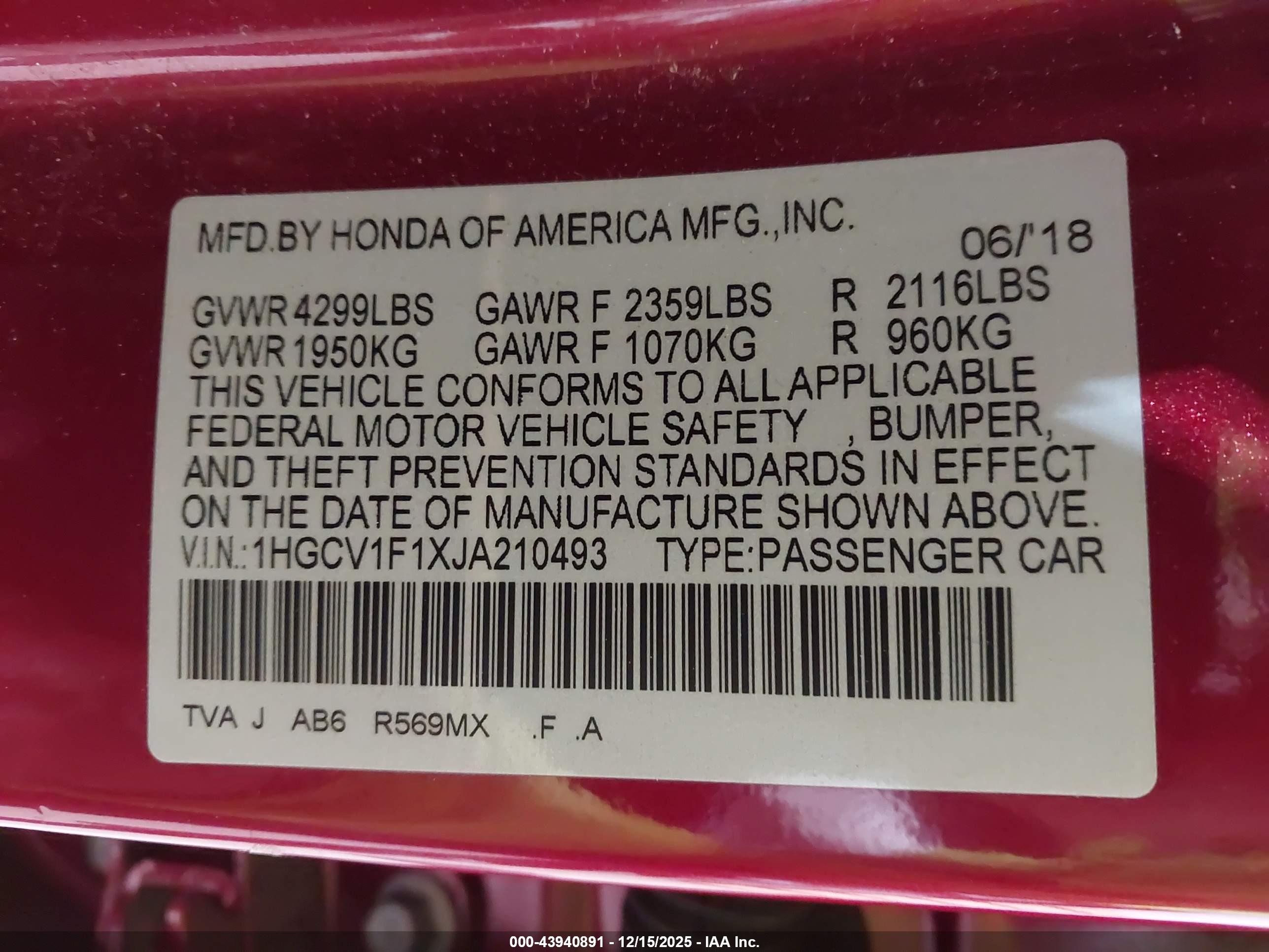 HONDA ACCORD image 9