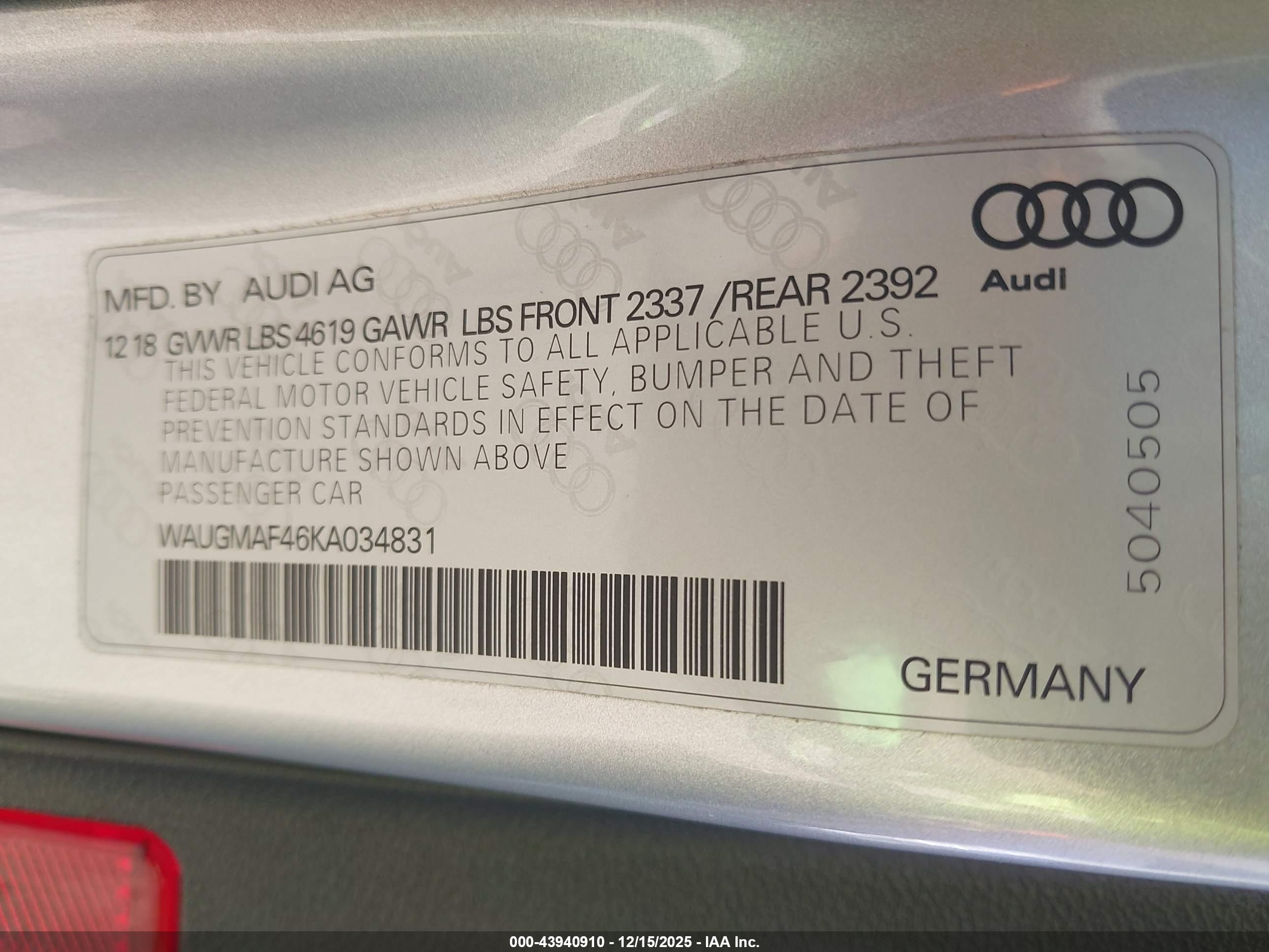 AUDI A4 image 9