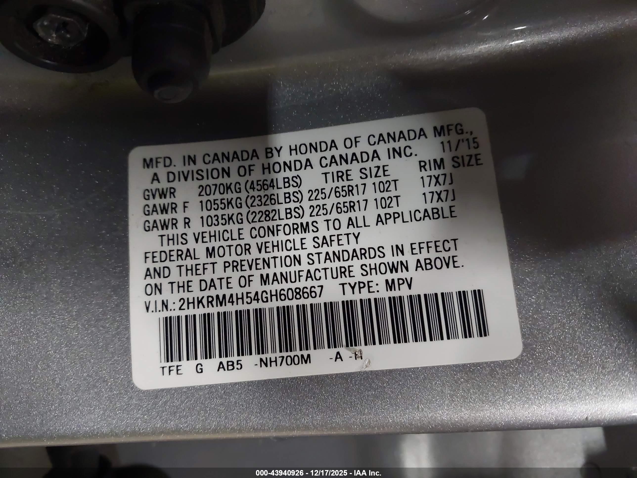 HONDA CR-V image 9