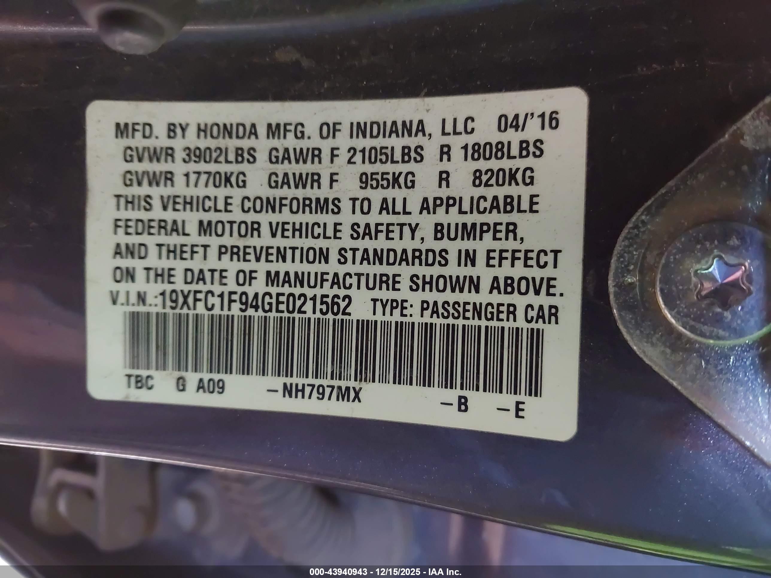 HONDA CIVIC image 9