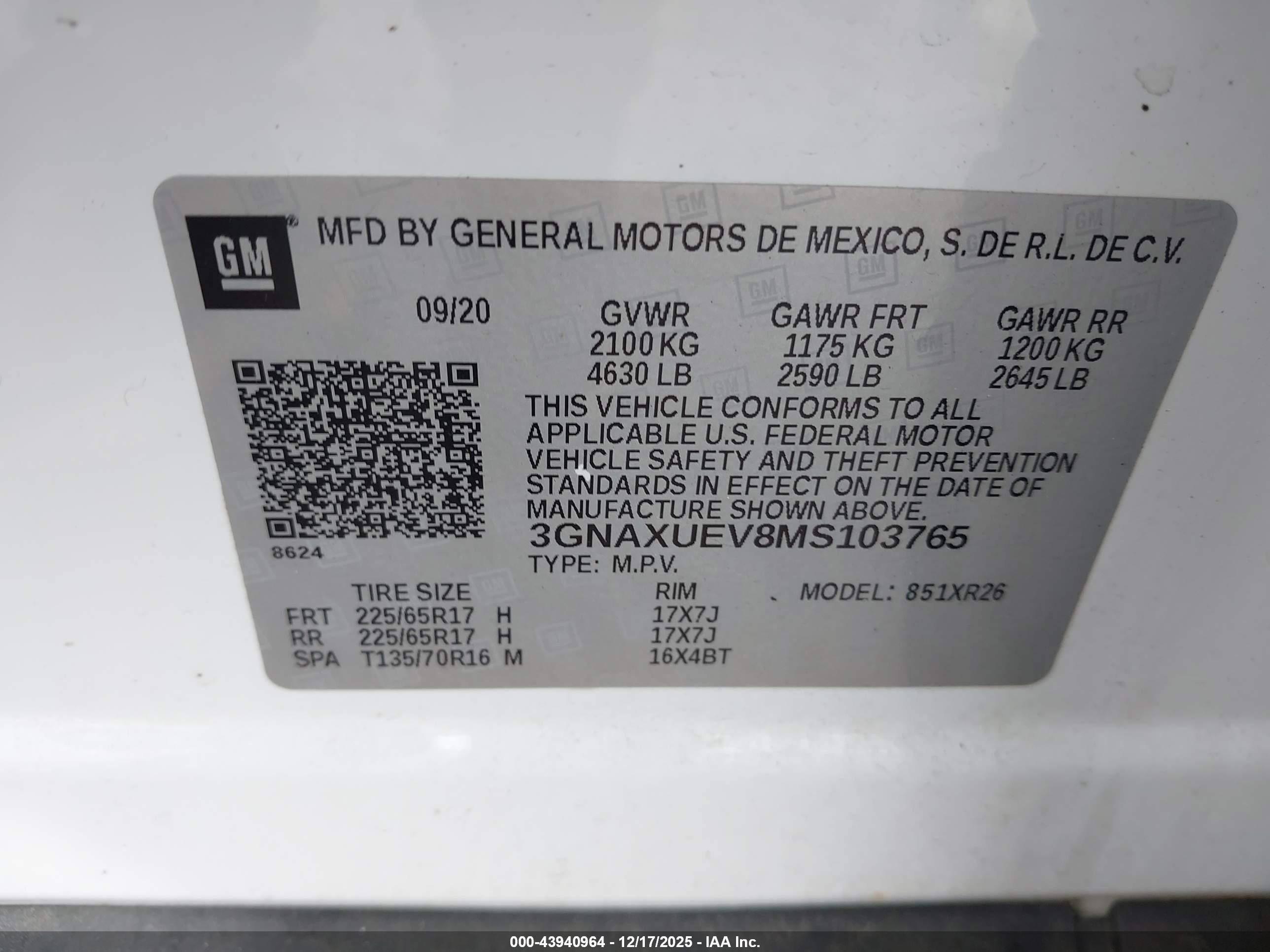 CHEVROLET EQUINOX image 9