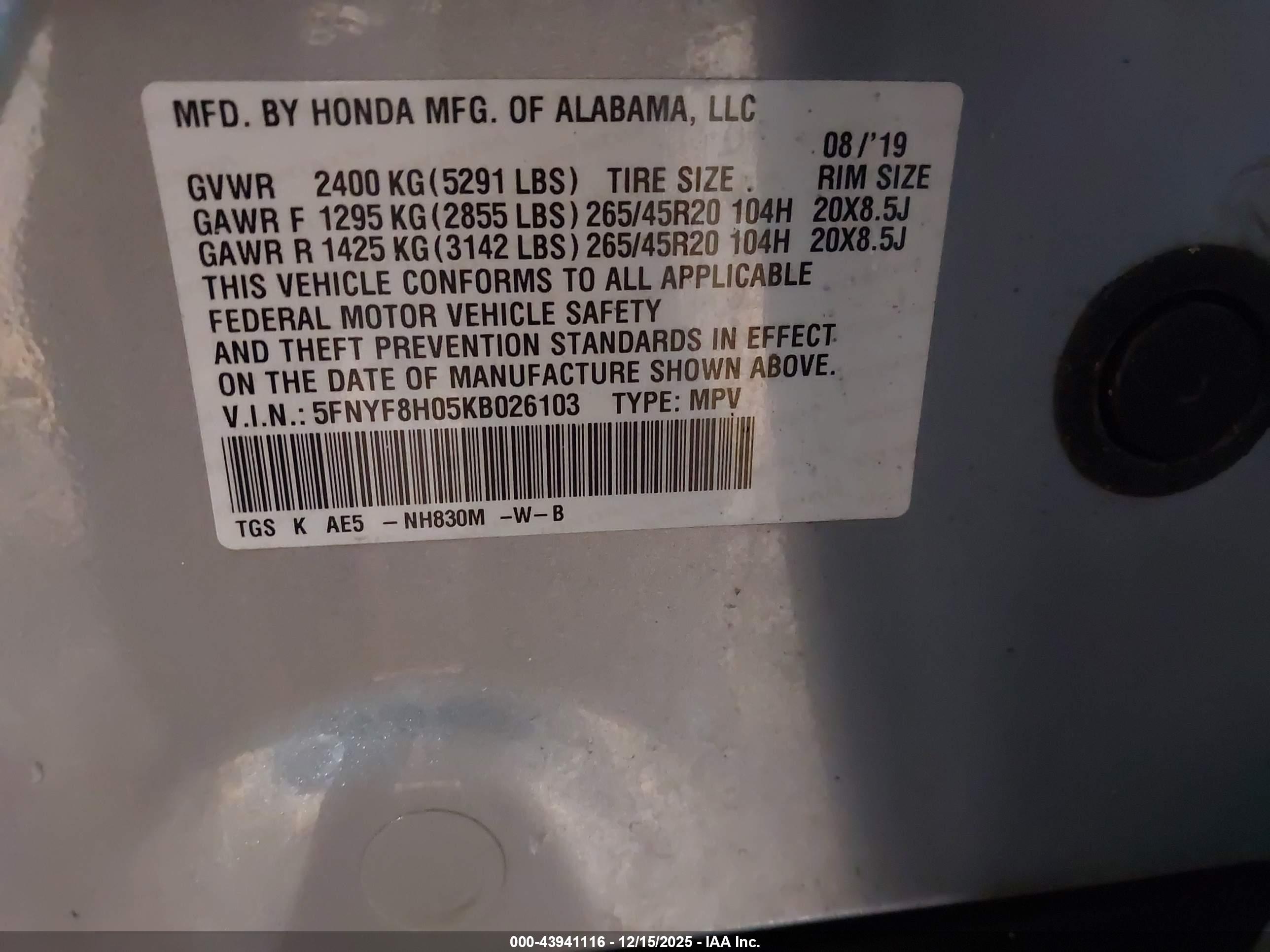 HONDA PASSPORT image 9