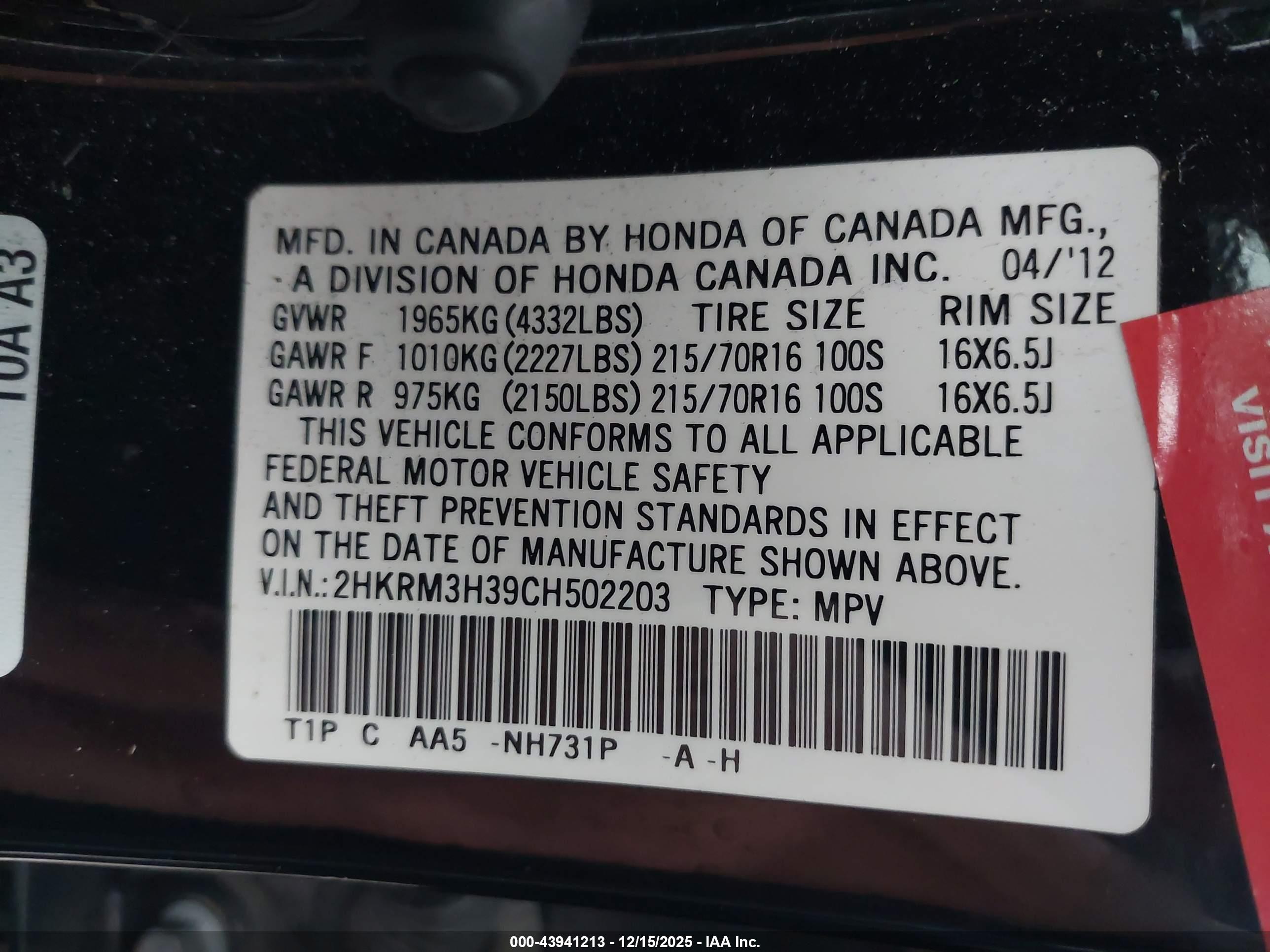 HONDA CR-V image 9