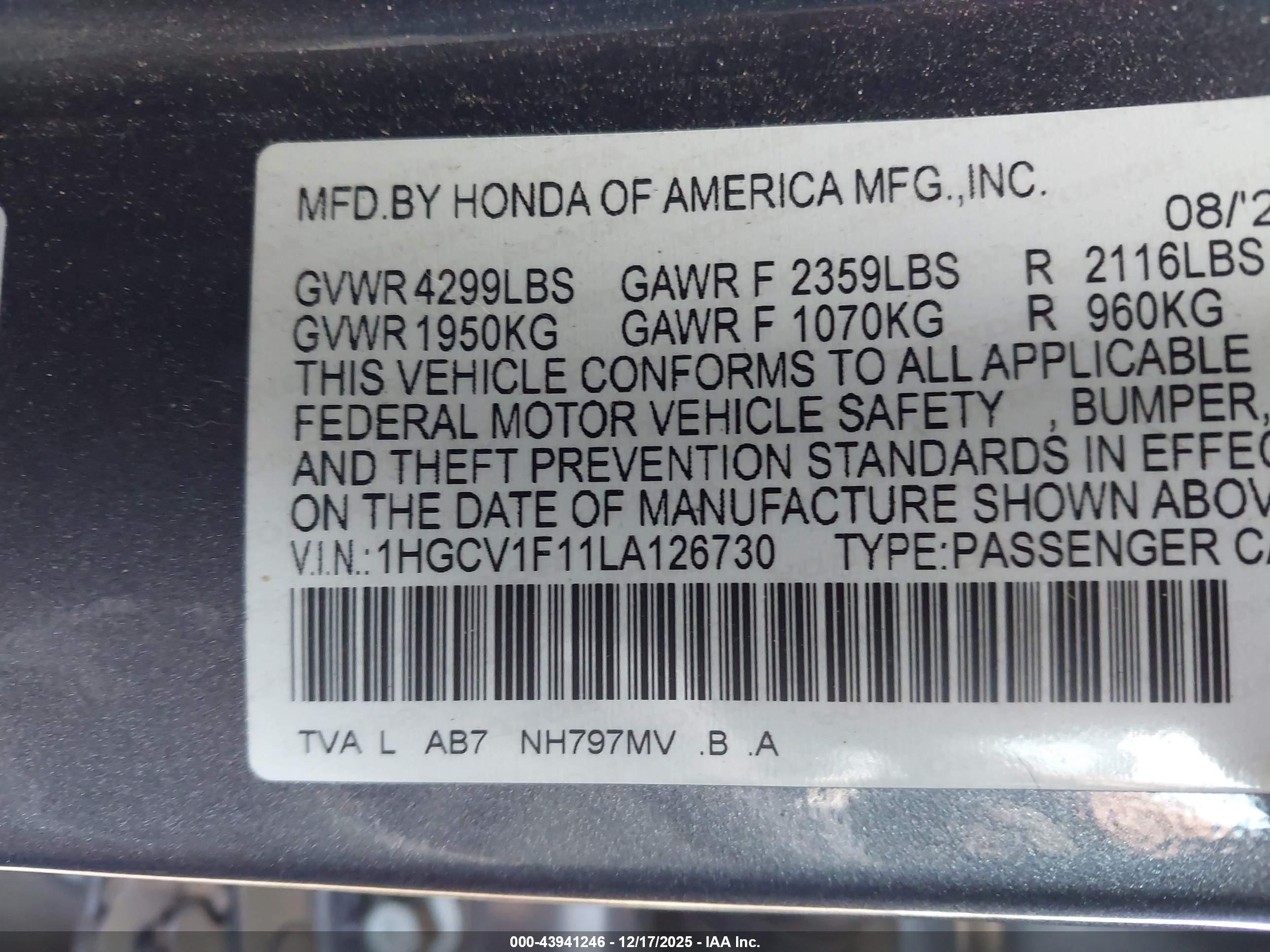 HONDA ACCORD image 9